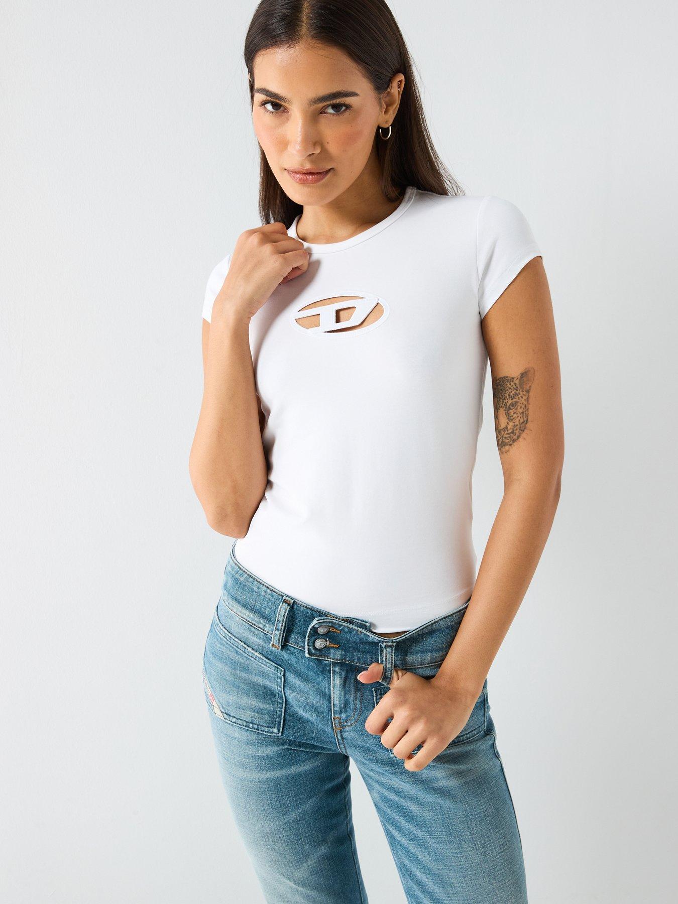 Diesel T-angie Short Sleeve Logo T-shirt