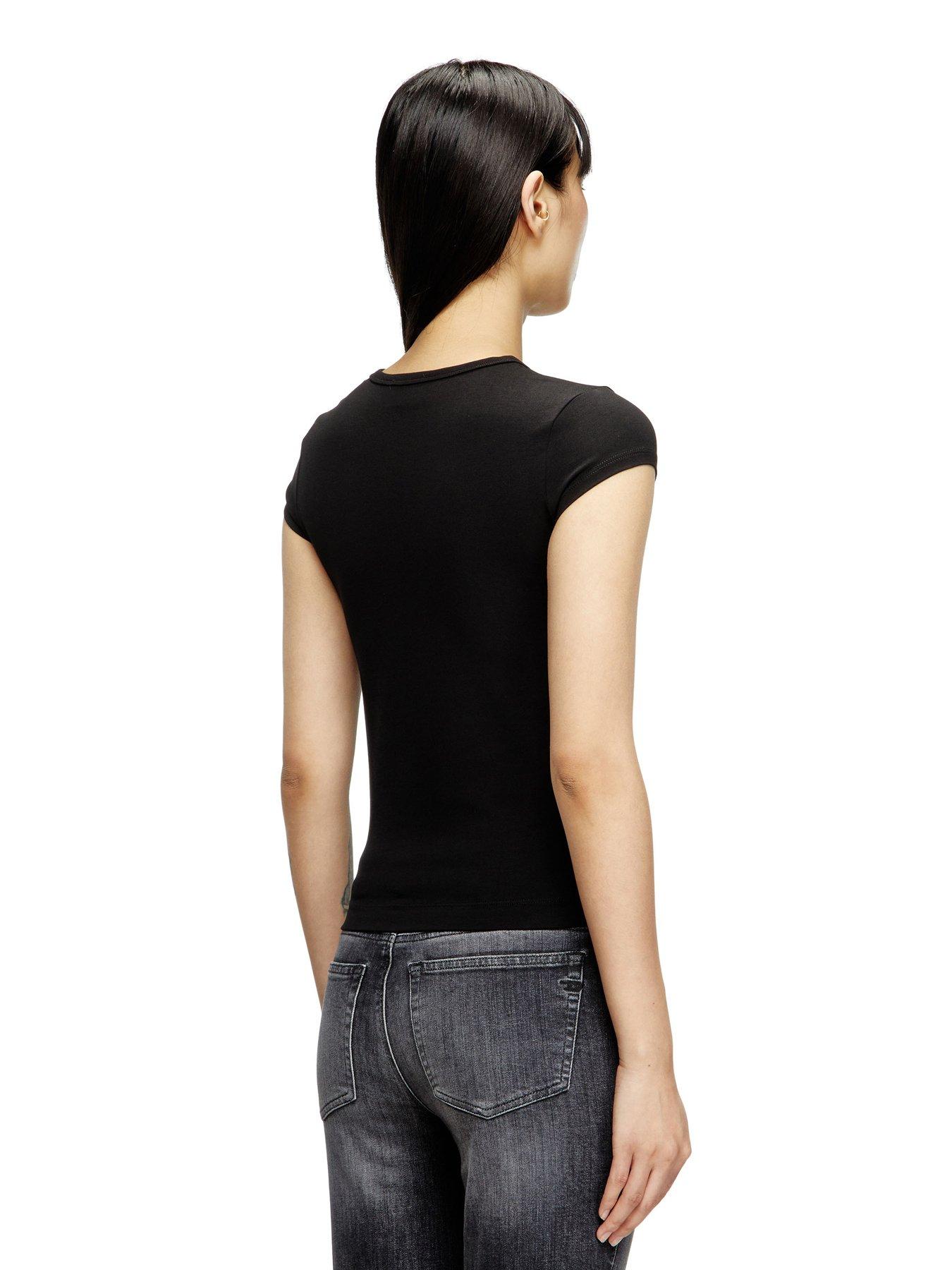 Image 2 of 2 of Diesel T-angie Short Sleeve Logo T-shirt - Black