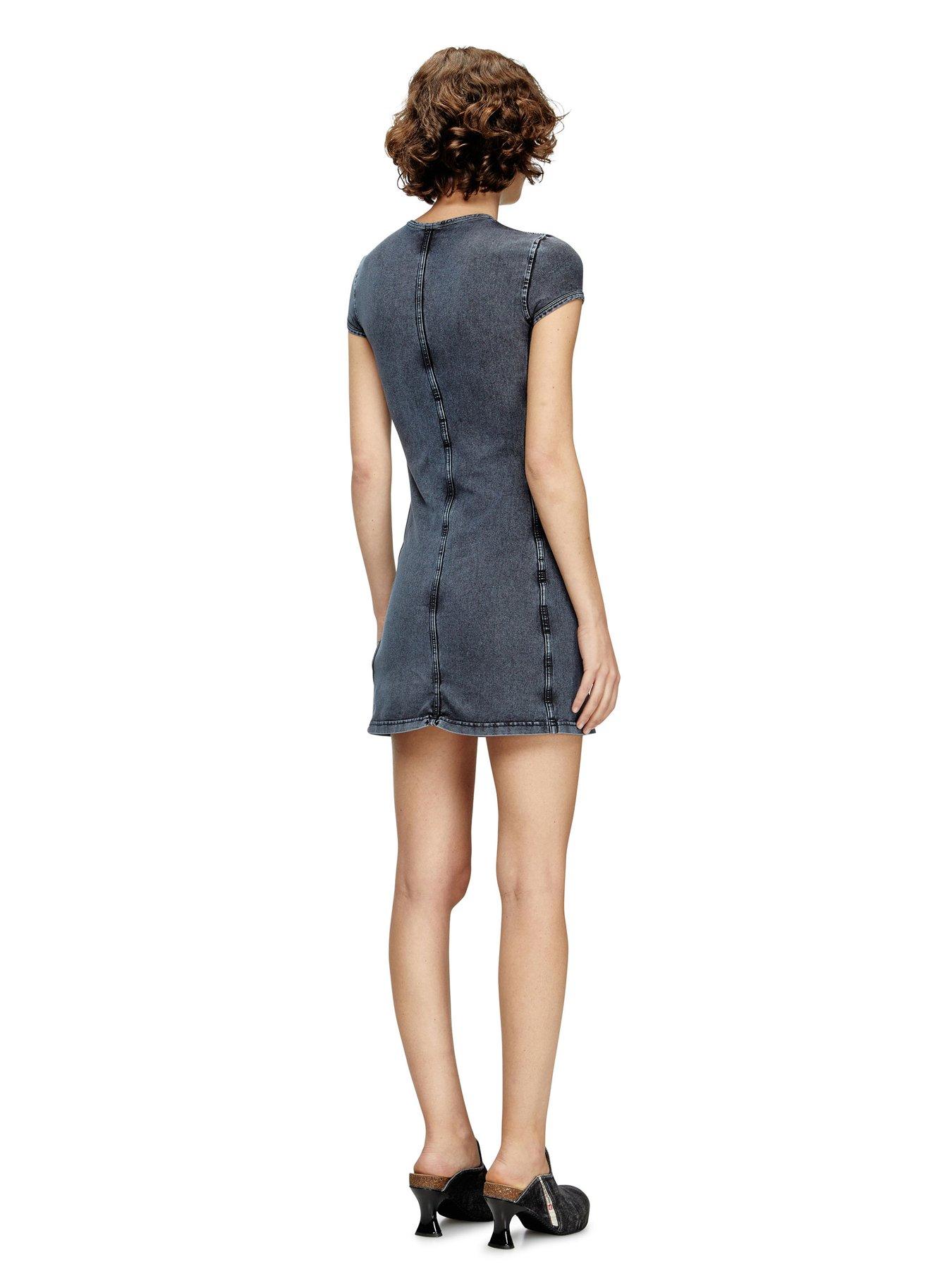 Image 2 of 4 of Diesel D-cupsleeves Mini Dress - Dark Grey