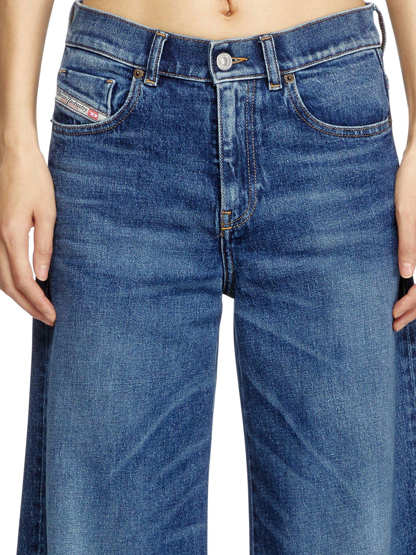 Image 4 of 5 of Diesel 1978 D-Akemi Wide Leg Jeans - Dark Wash