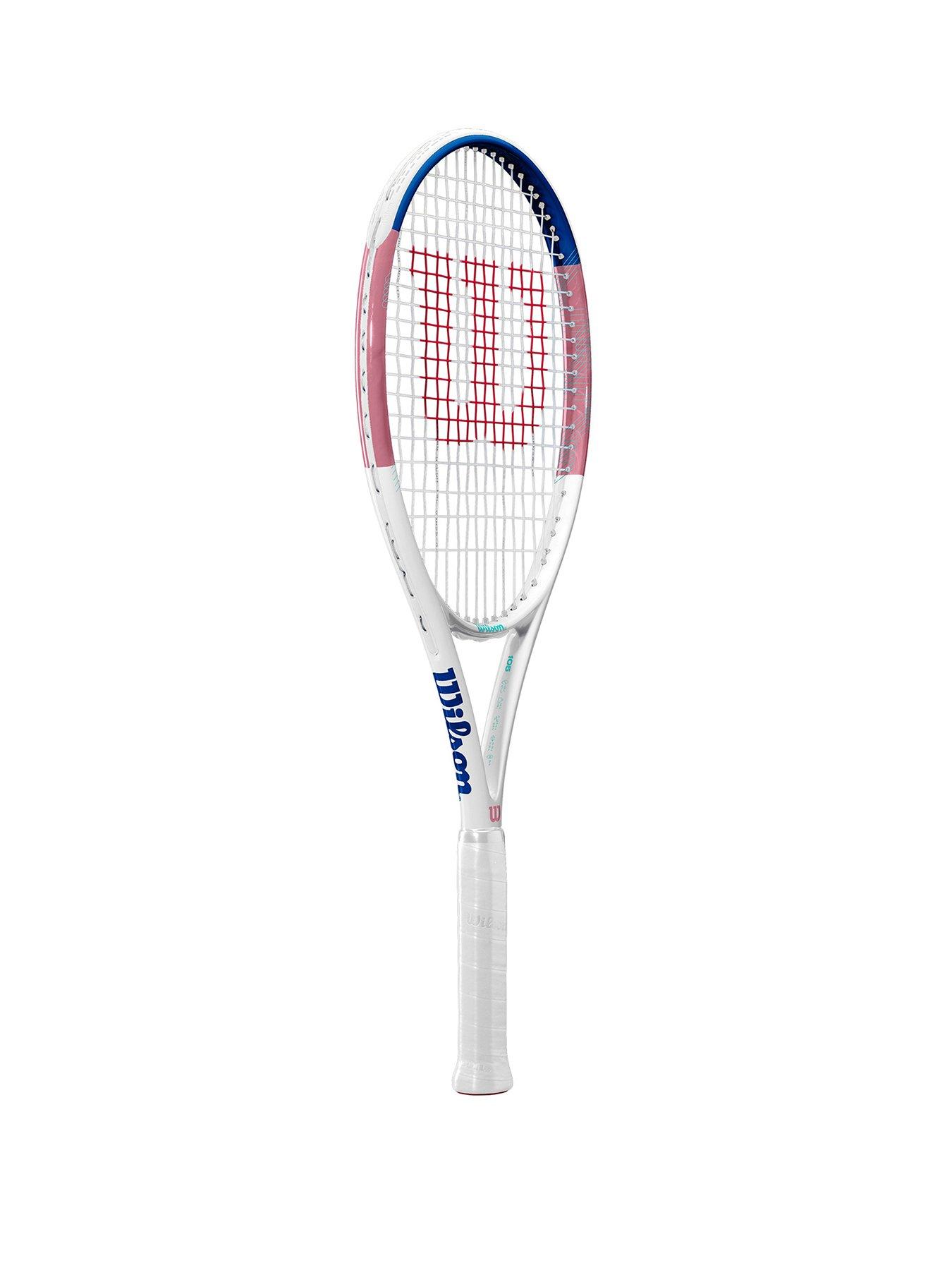  image of wilson-allure-105-adult-tennis-racket-size-2-white