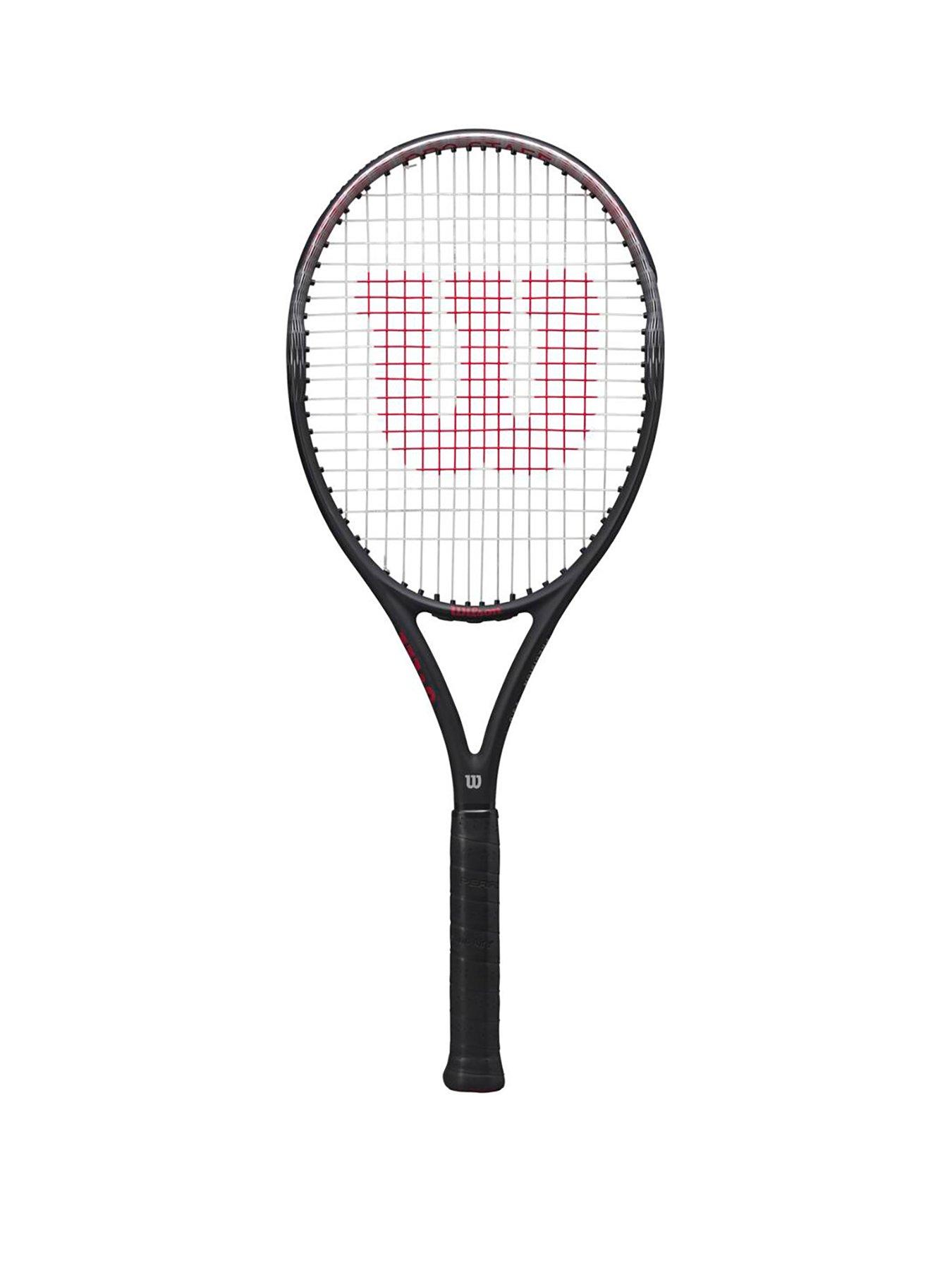 Image 1 of 3 of Wilson Pro Staff Precision 100 Adult Tennis Racket - size 3 - Black