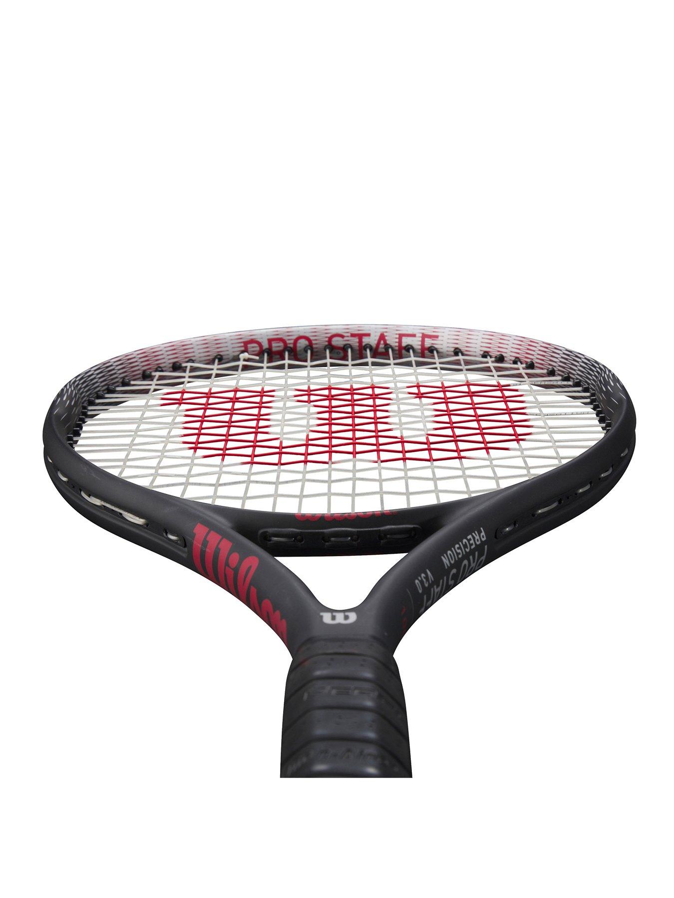 Image 2 of 3 of Wilson Pro Staff Precision 100 Adult Tennis Racket - size 3 - Black