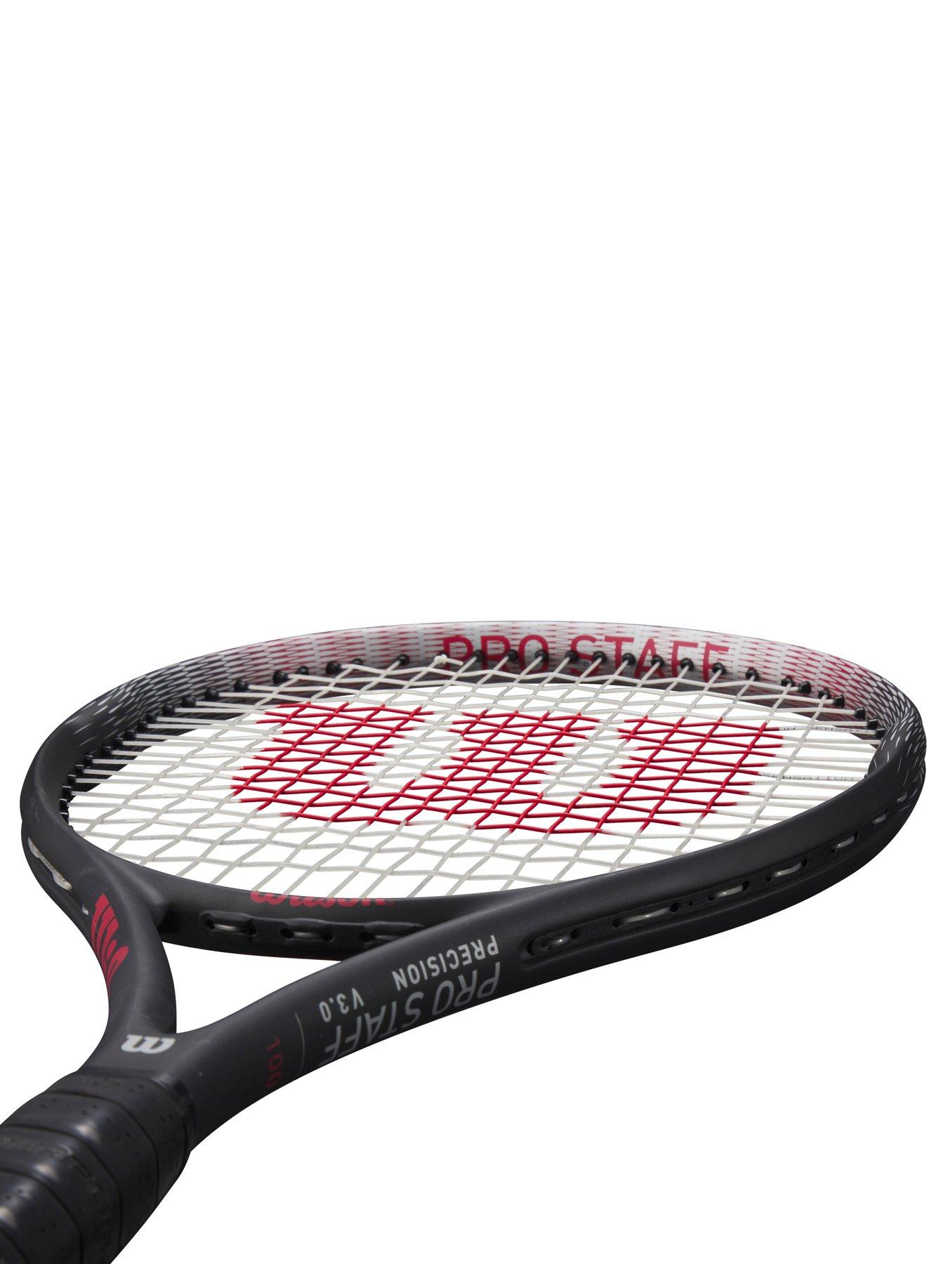 Image 3 of 3 of Wilson Pro Staff Precision 100 Adult Tennis Racket - size 3 - Black