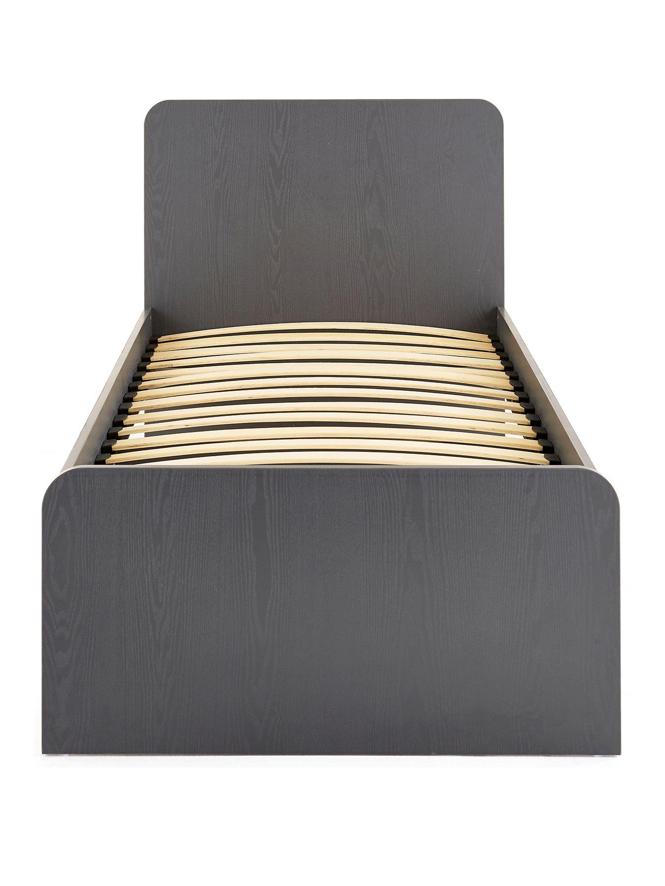 Image 2 of 6 of Very Home Aspen Children's Single Bed with Mattress Options (Buy &amp; SAVE!) - Grey