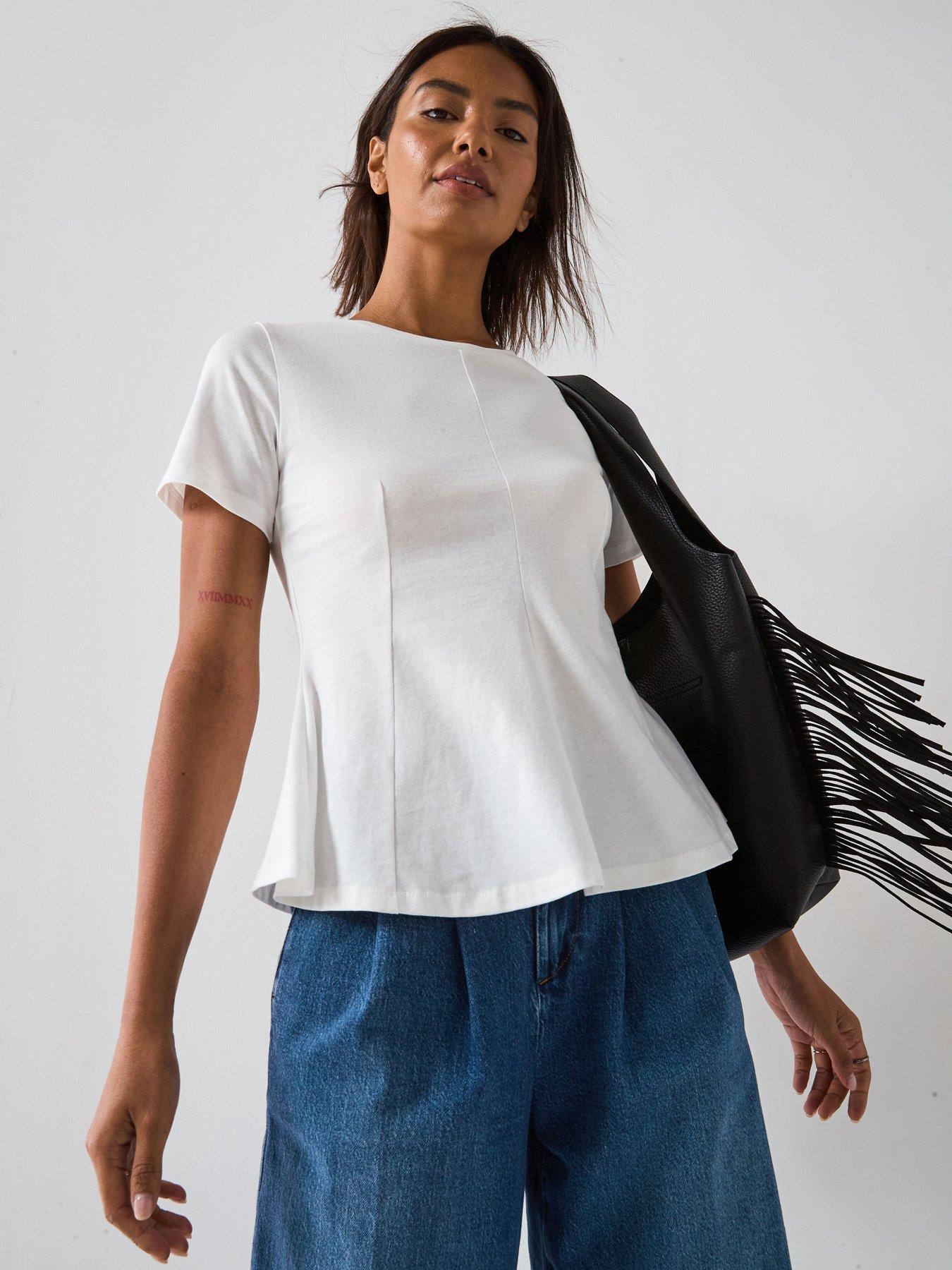 undefined Seam Detail T-Shirt - White