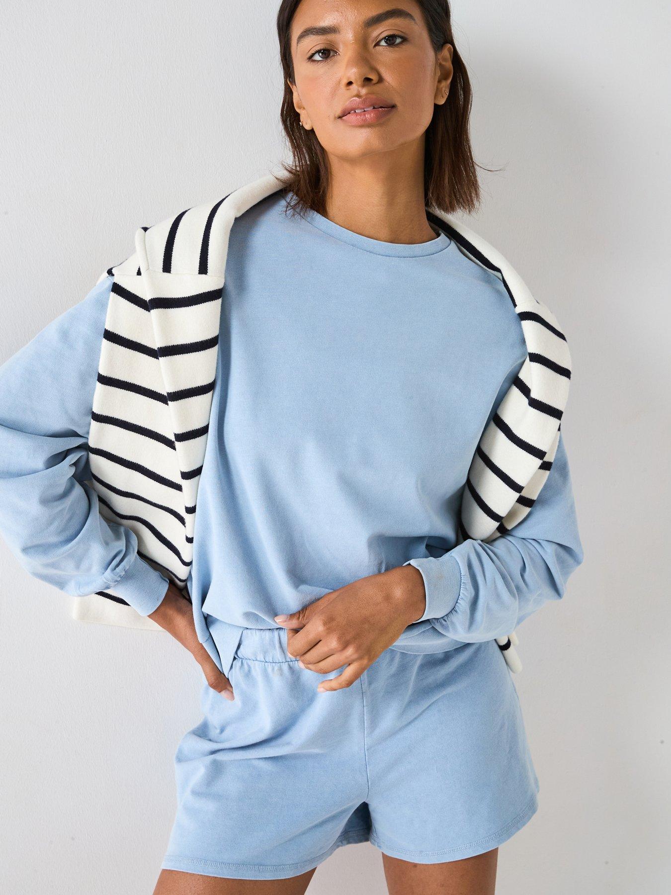 undefined Washed Sweatshirt - Blue