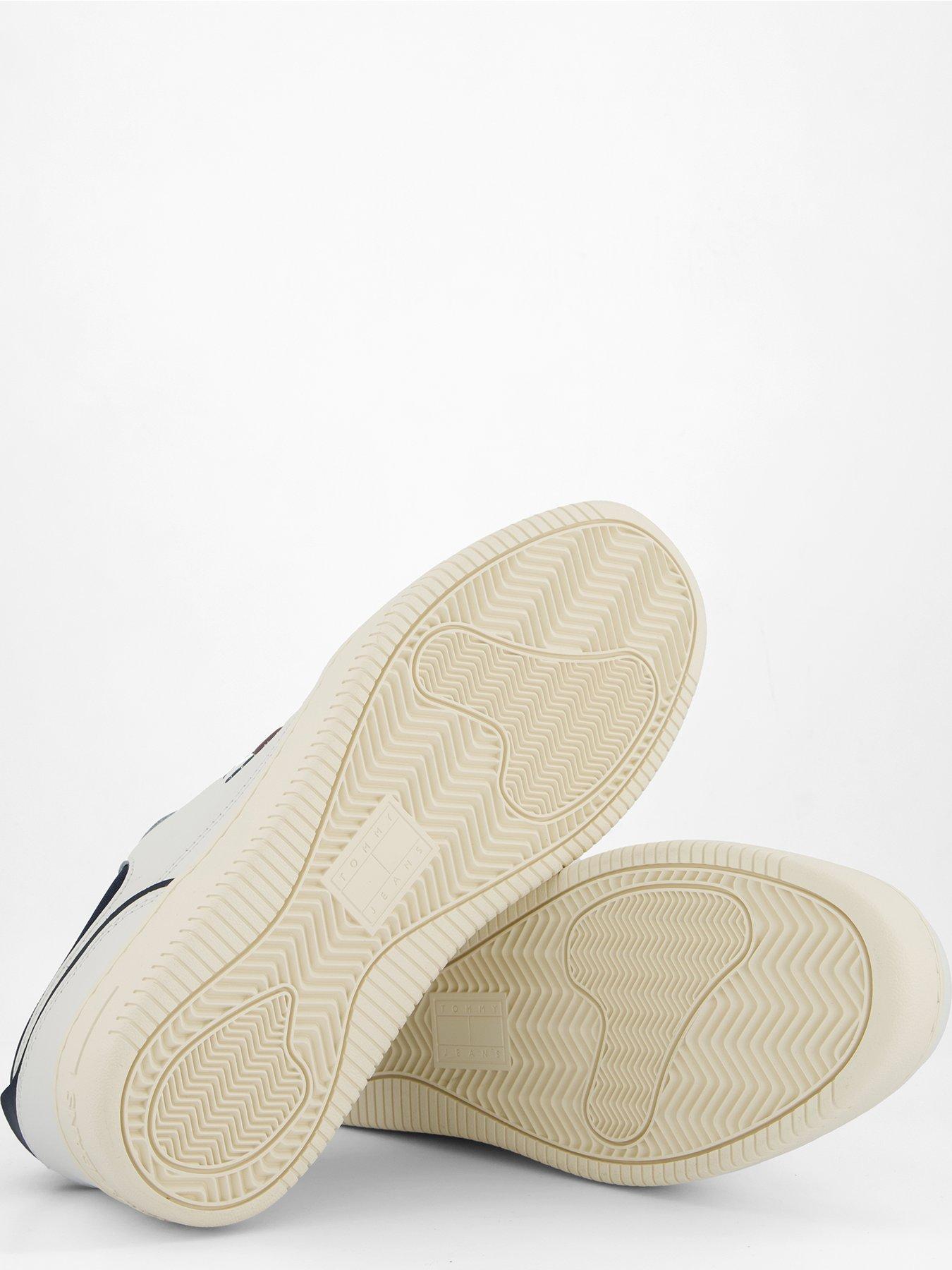 Image 4 of 7 of Tommy Jeans Tjm Retro Basket Trainers - White