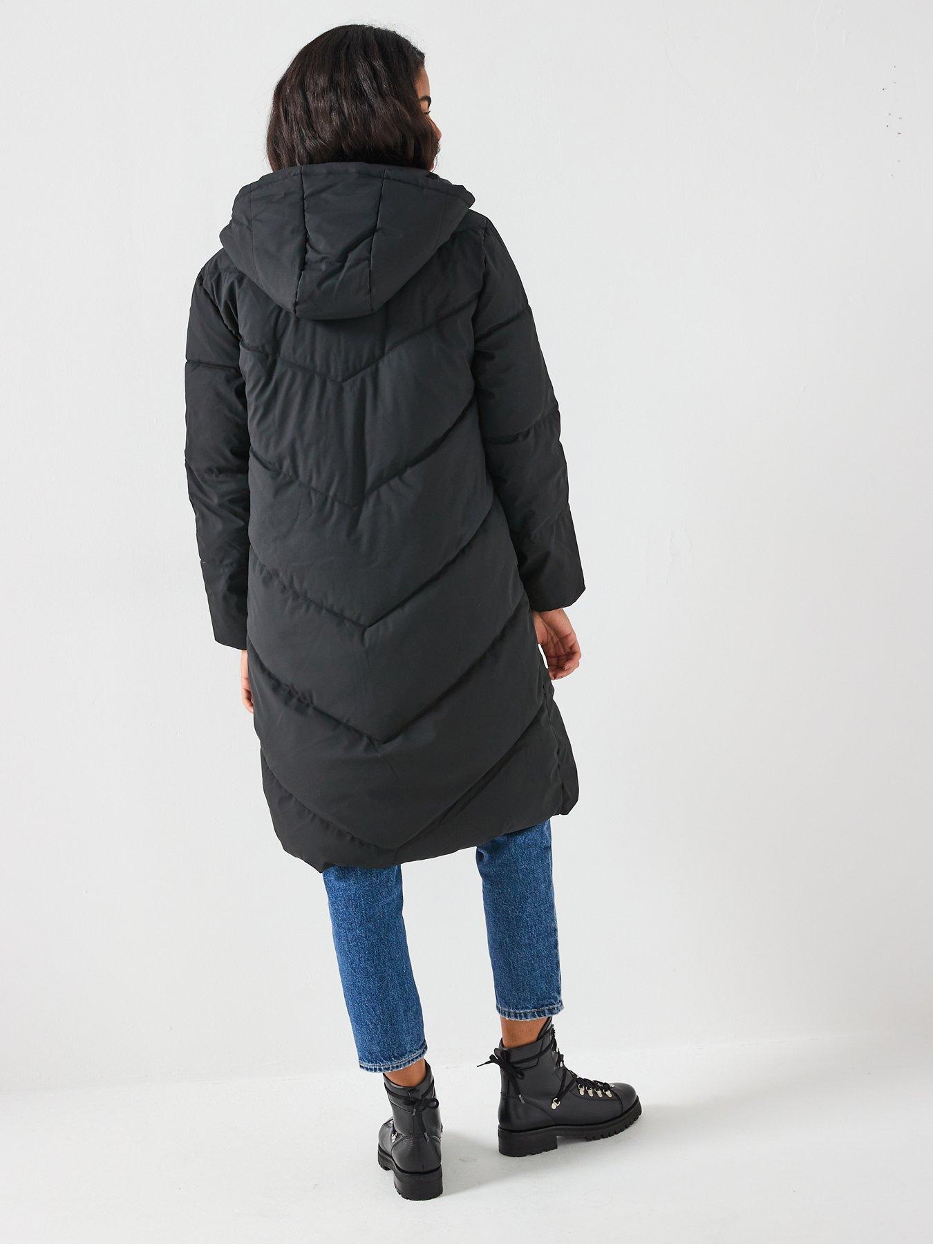 Image 2 of 6 of JDY Water Repellent Padded Coat - Black