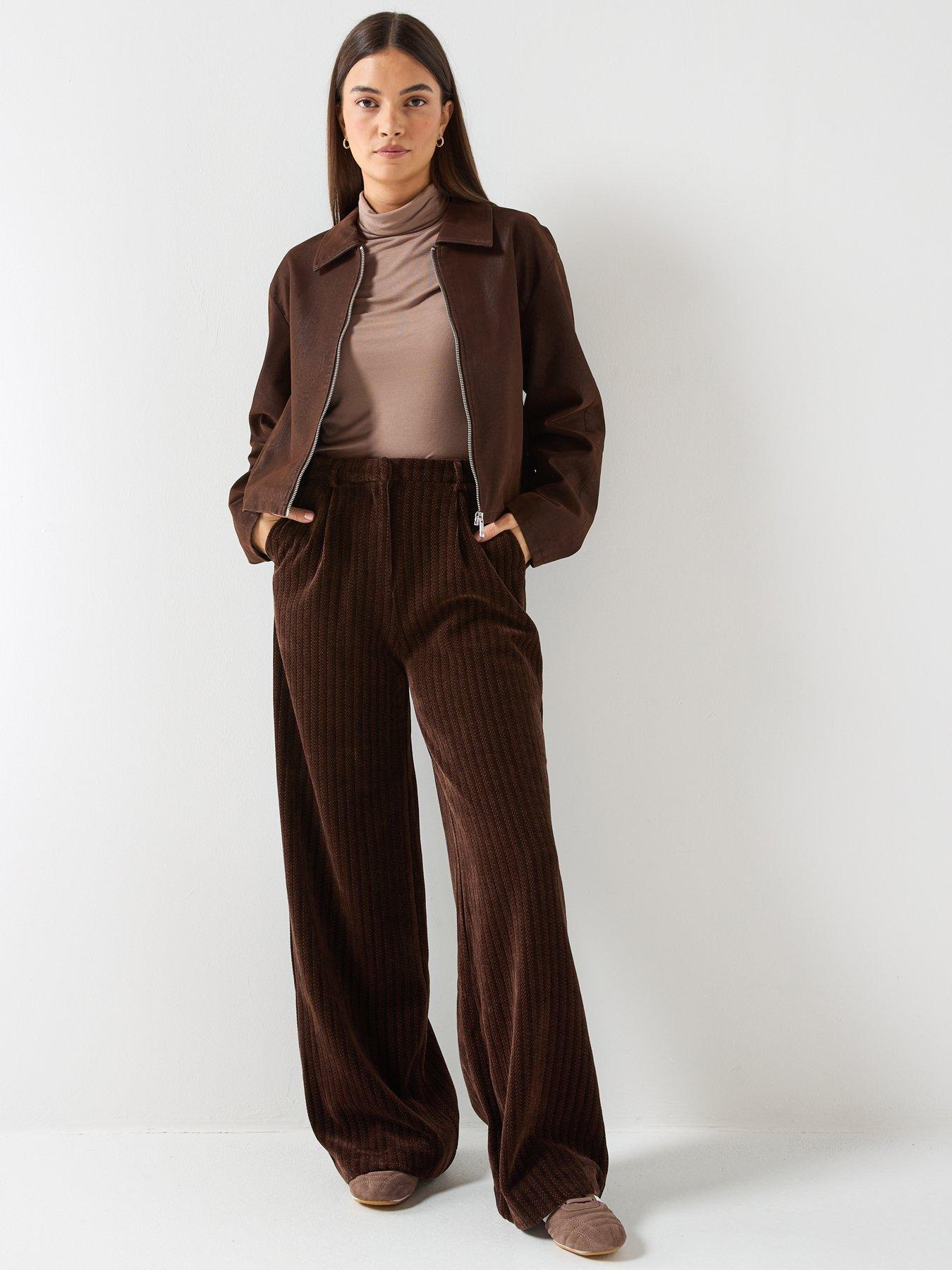  image of only-onljona-faux-suede-jacket-otw-brown