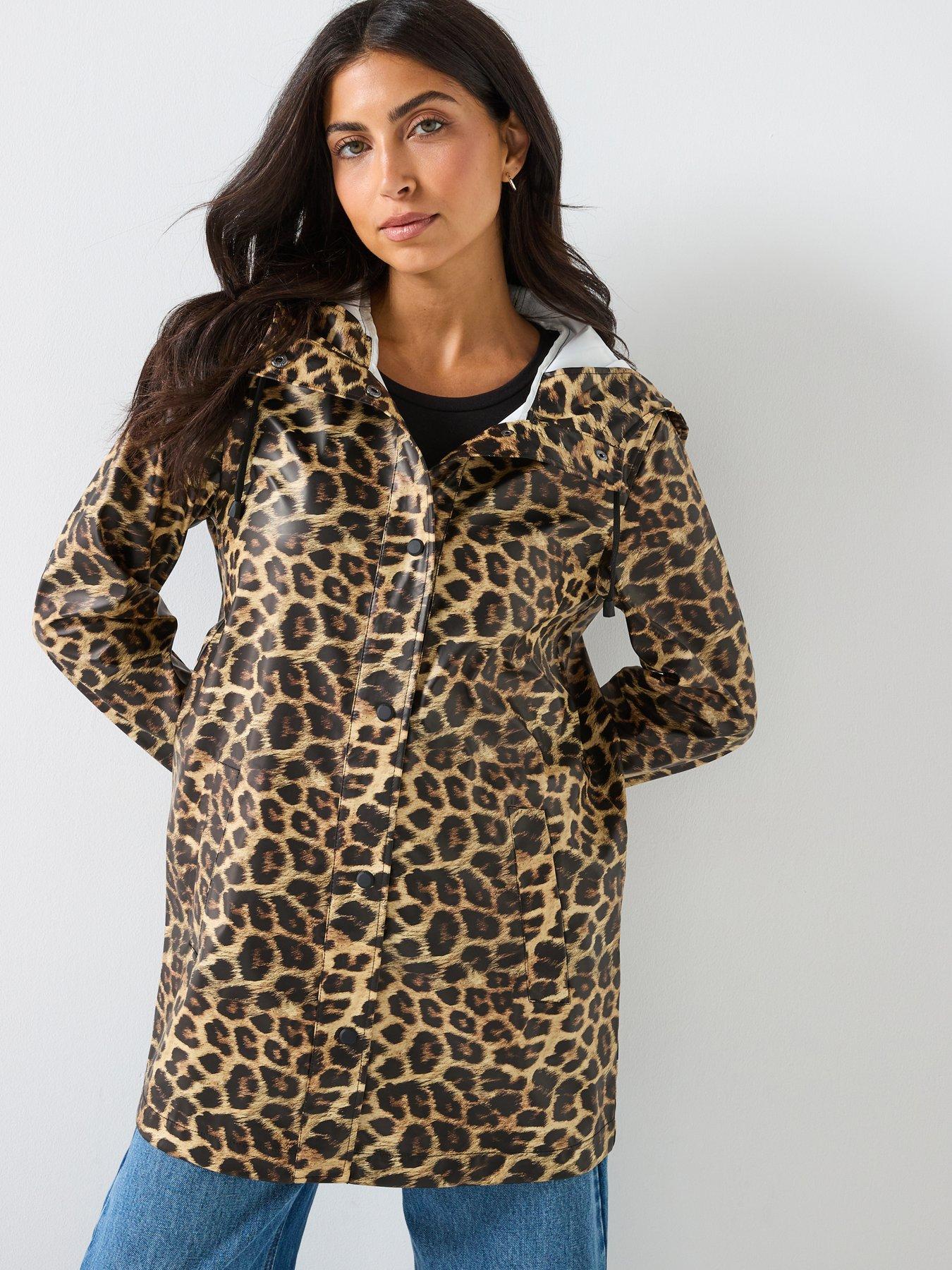 Only Marie Ellen Print Raincoat - Leopard Print