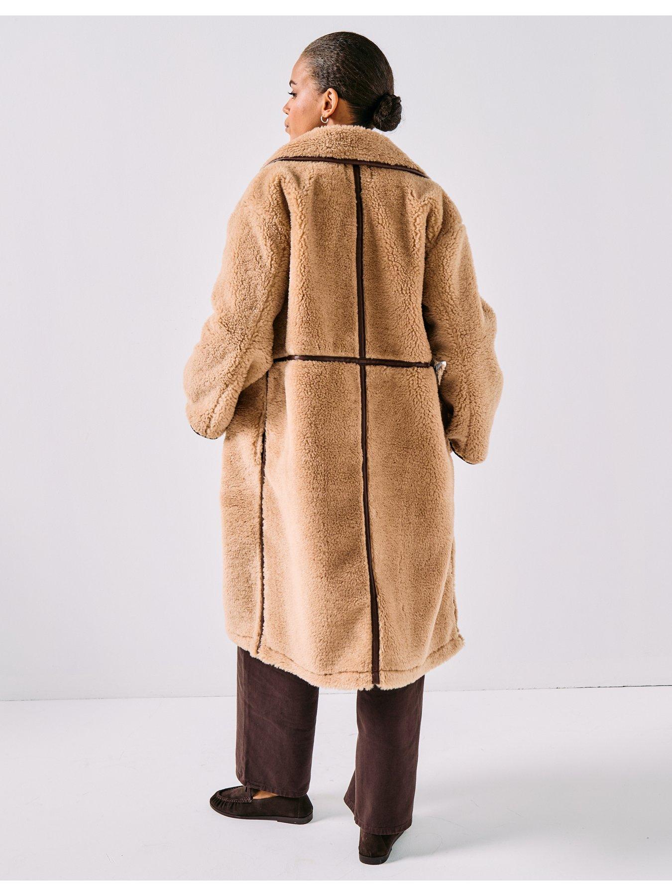 stillFront image of only-onlcacey-life-bonded-coat-brown