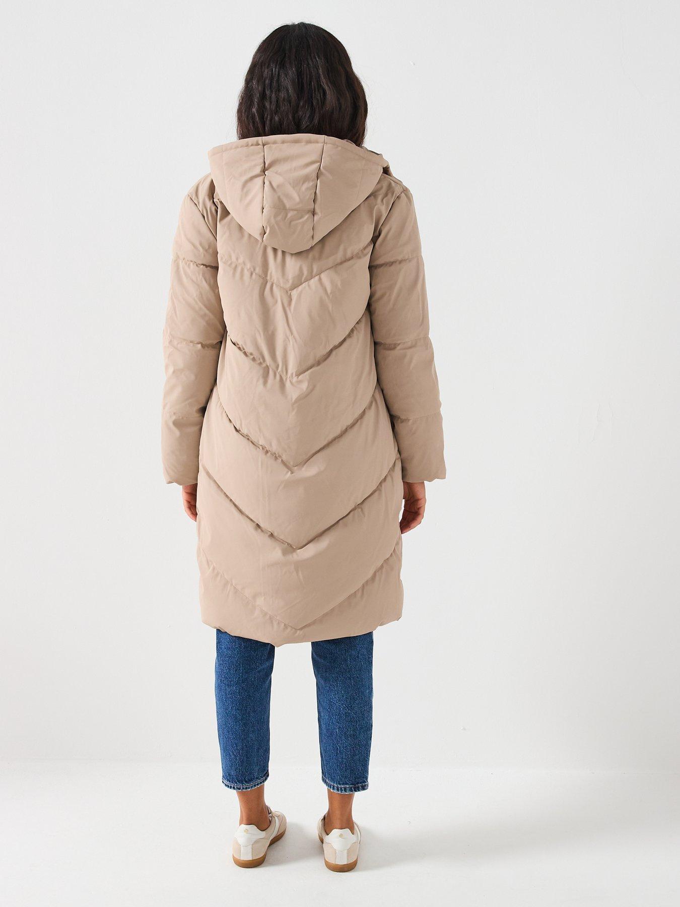 Image 2 of 5 of JDY Water Repellent Padded Coat - Beige