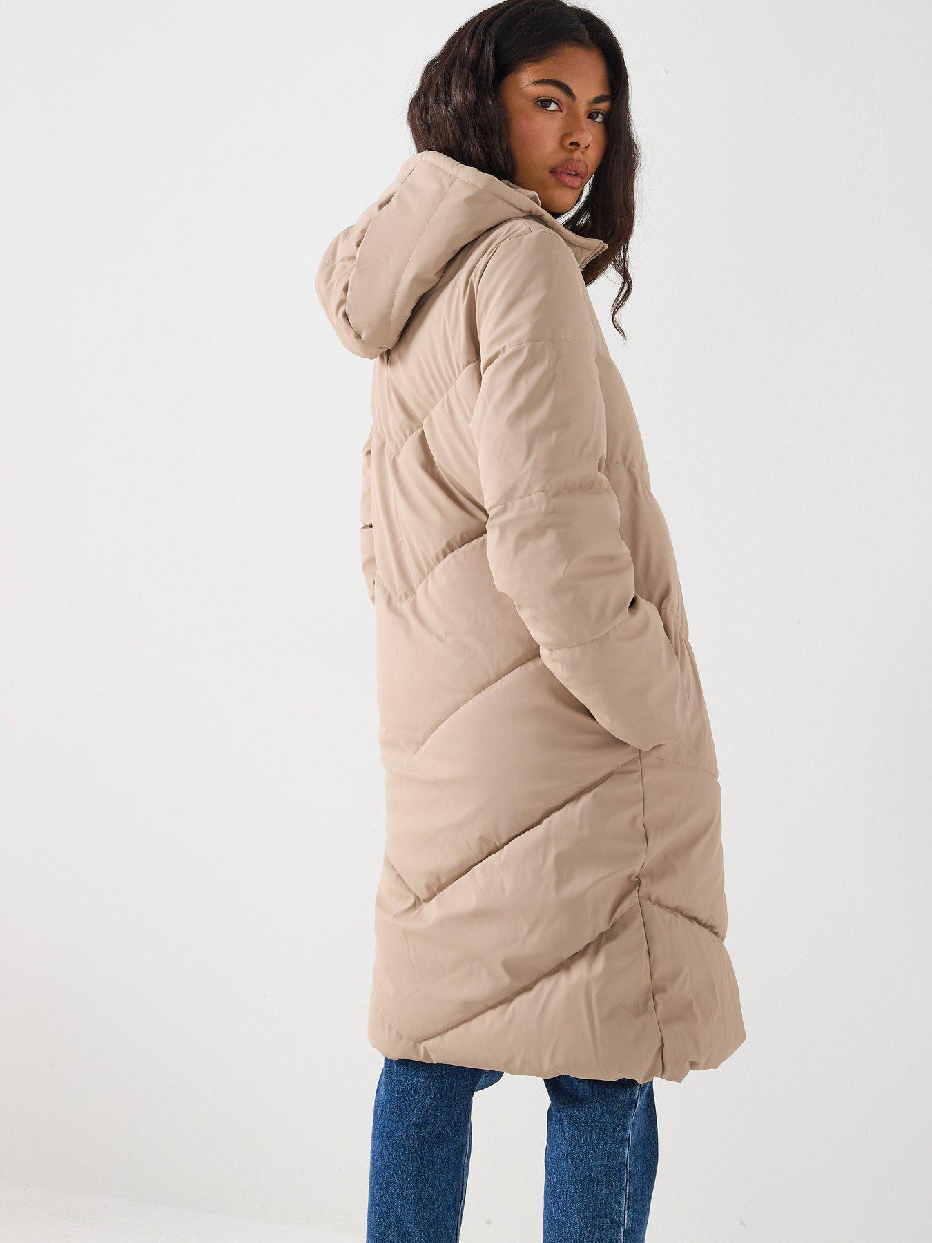 Image 4 of 5 of JDY Water Repellent Padded Coat - Beige
