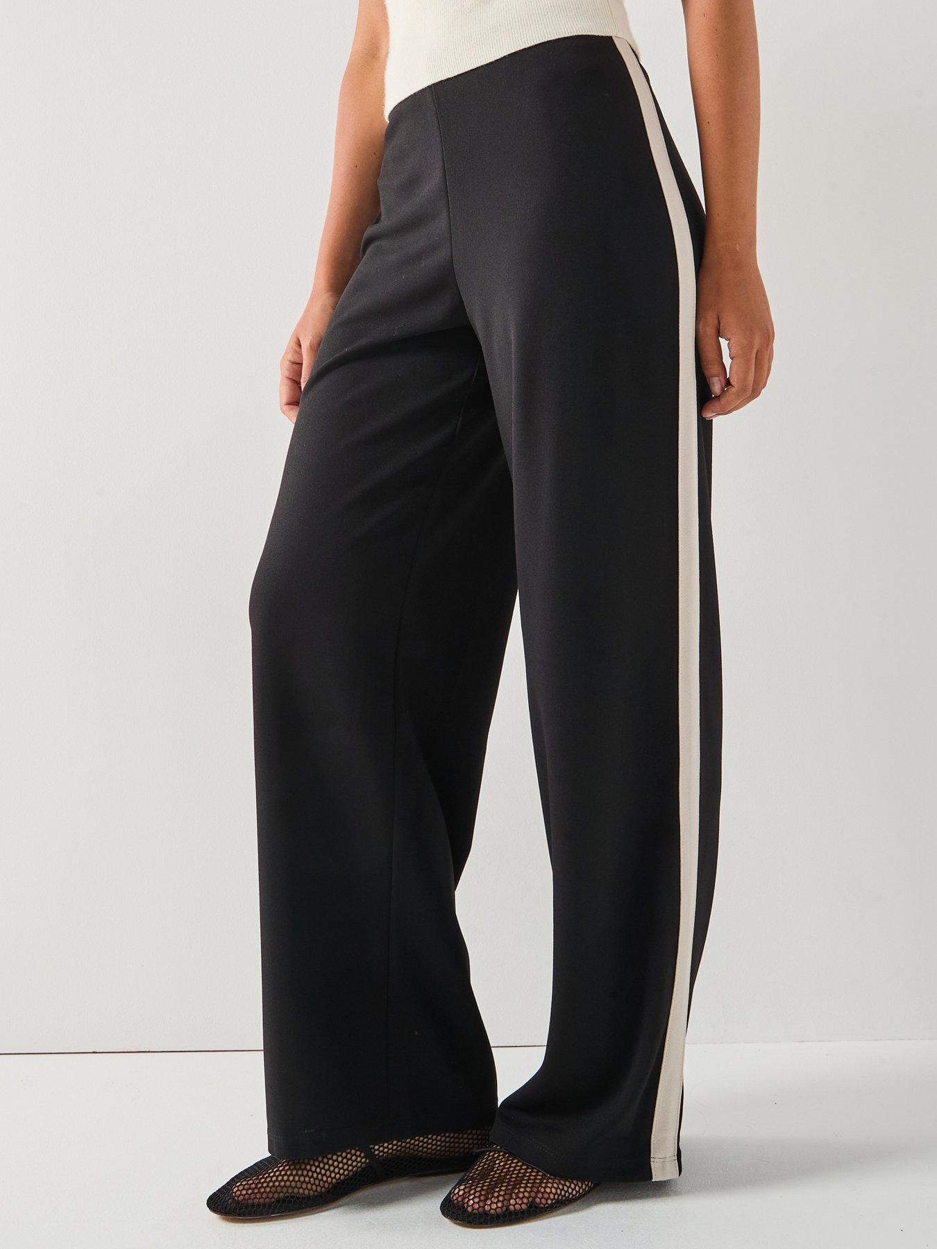 Image 1 of 6 of JDY Wide Panel Trousers- Black
