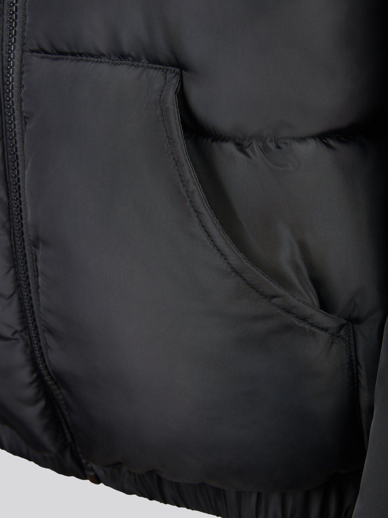 Image 4 of 6 of Juicy Couture Girls Shorter Length Foiled Padded Coat - Black