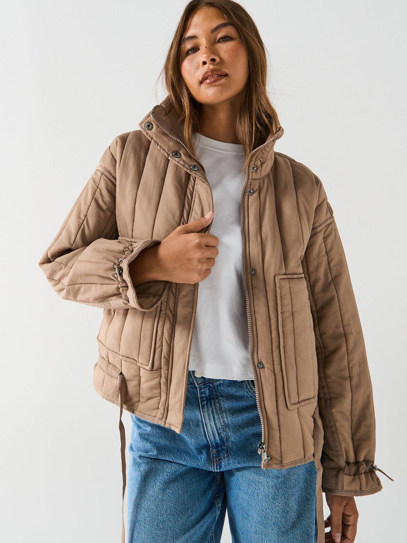 undefined Waleria Quilted Jacket - Beige