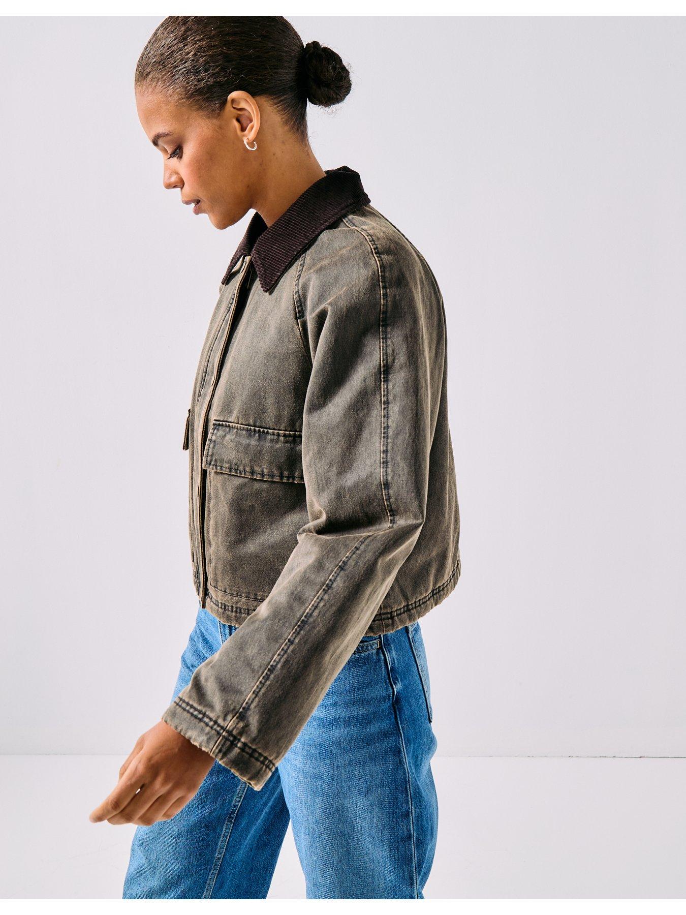 Image 5 of 6 of Only Onljanet Short Jacket - Brown