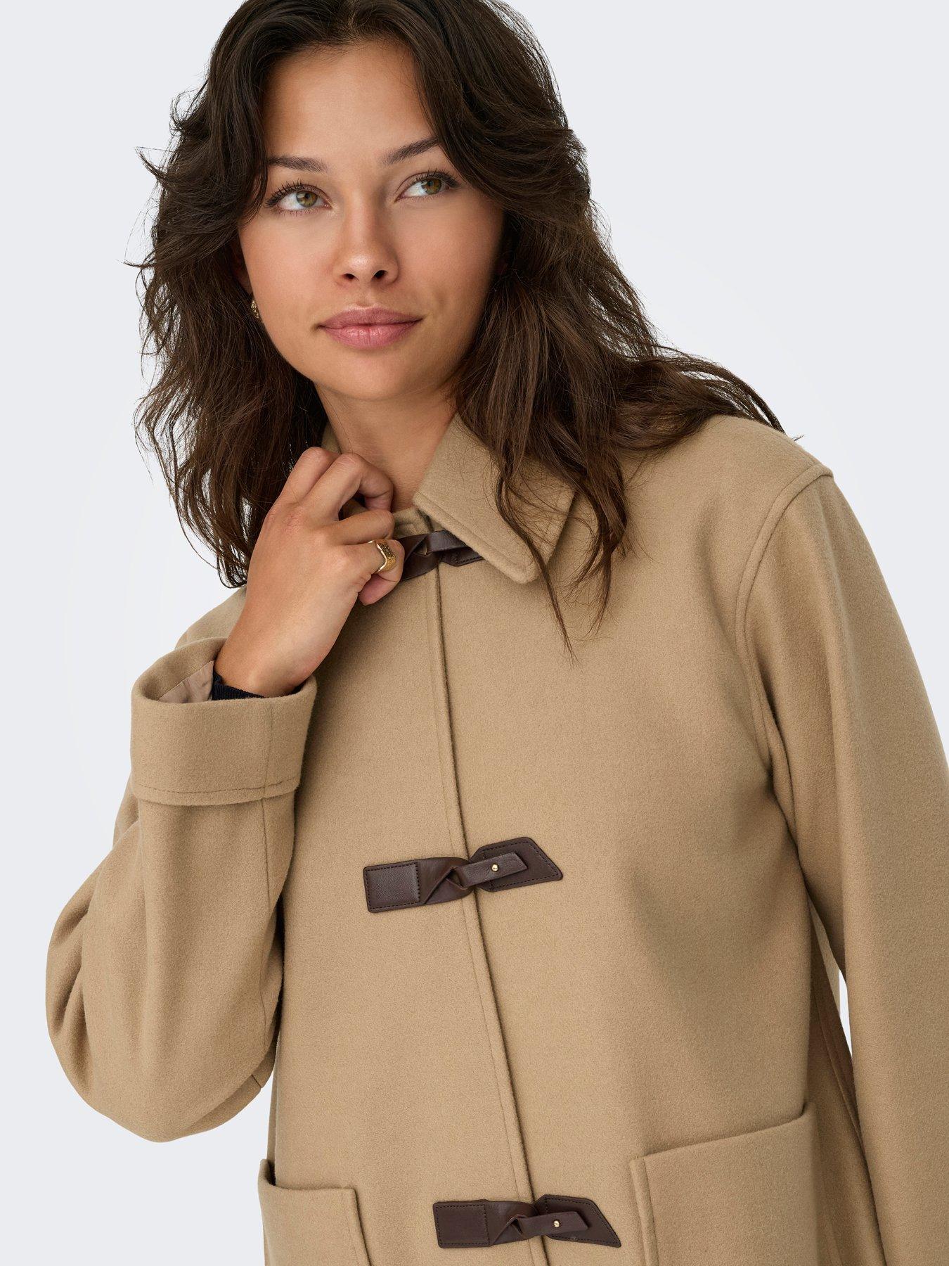 front image of only-evie-toggle-fastening-coat-beige