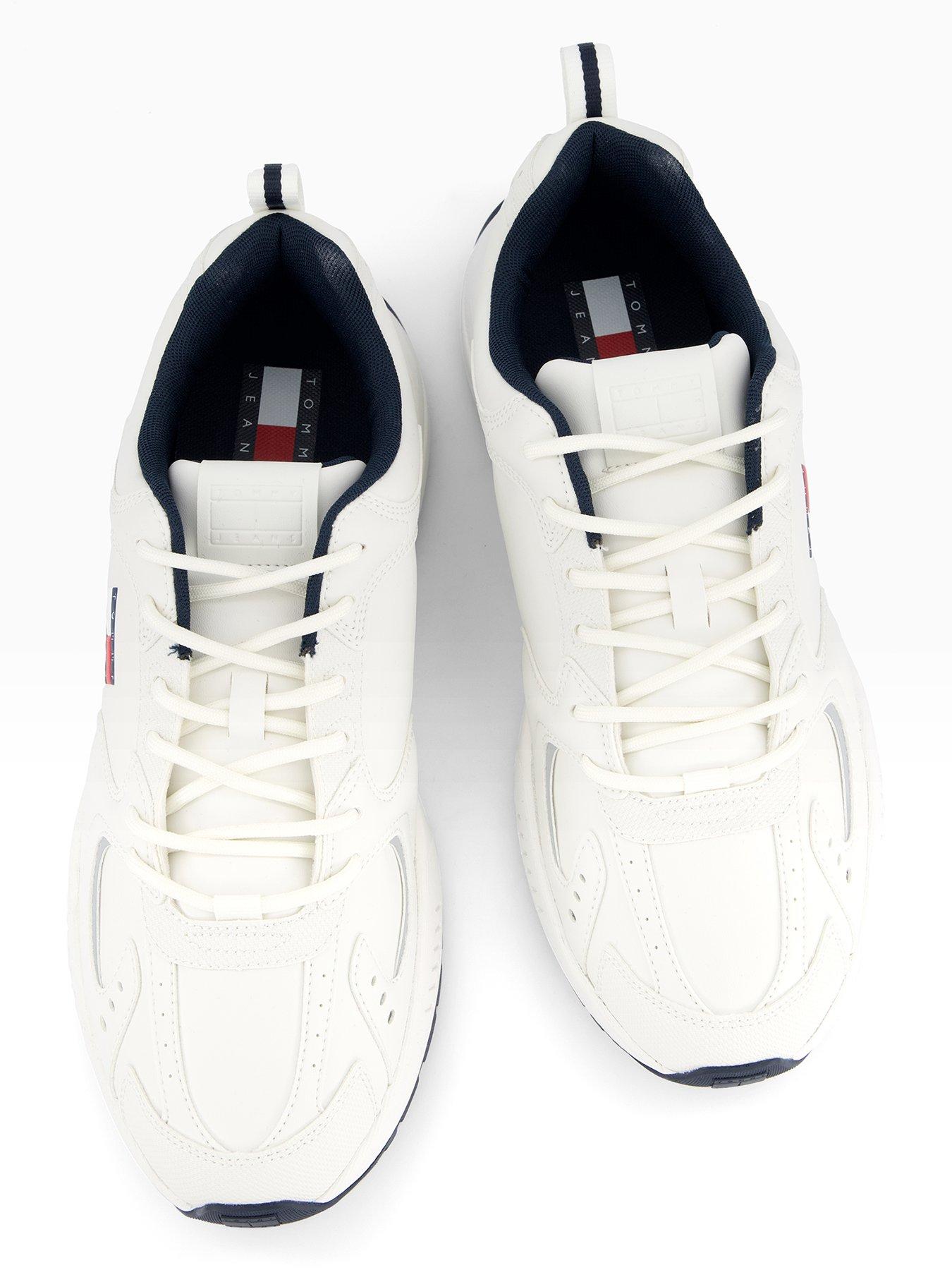 Image 3 of 7 of Tommy Jeans Tjm Runner Leather Trainers - Off White