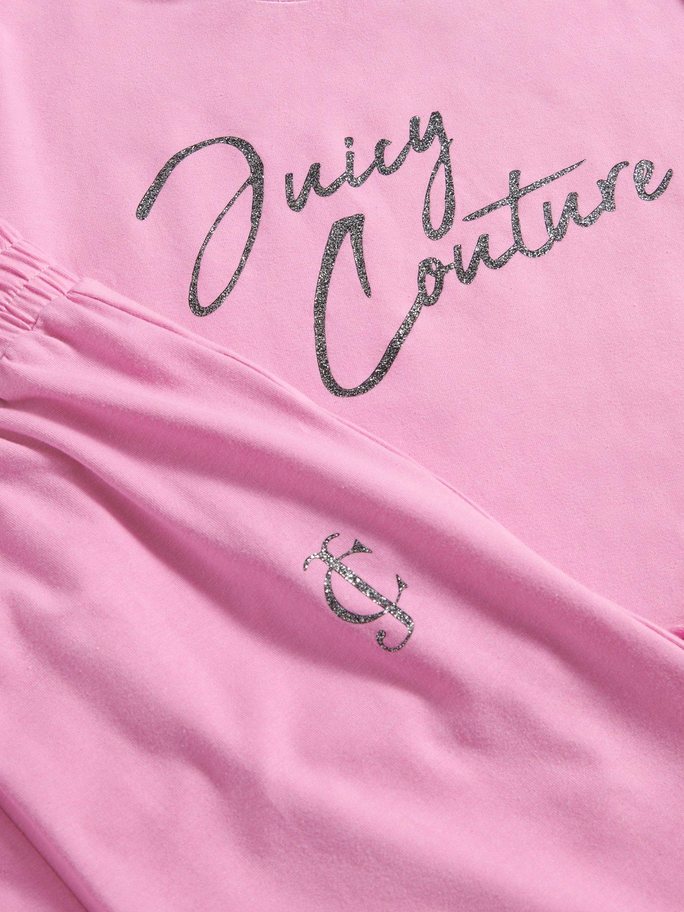 image of juicy-couture-girls-script-lettuce-short-sleeve-t-shirt-amp-wide-leg-pyjama-set-pink