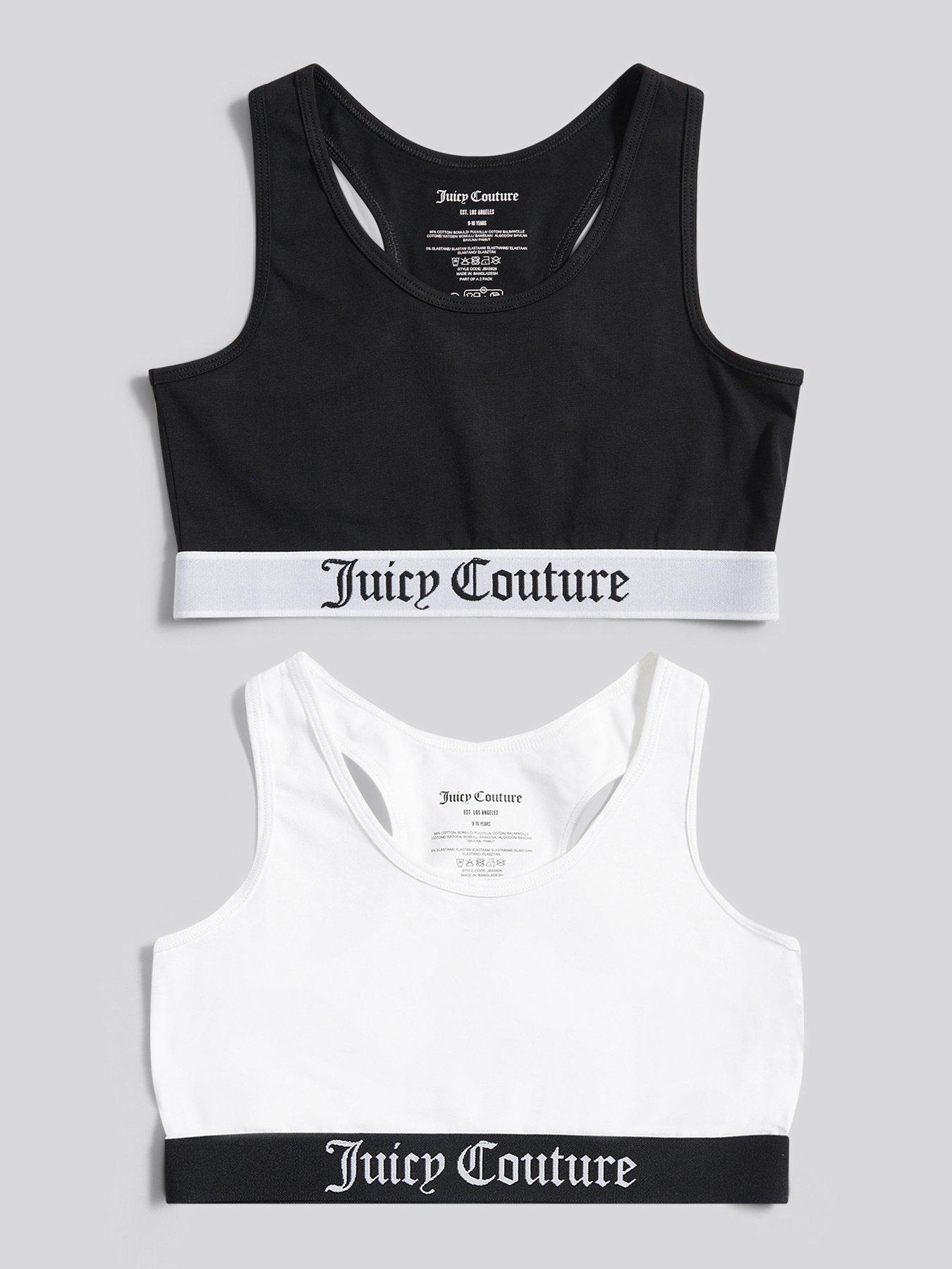 undefined Girls 2 Pack Crop Tops - Black