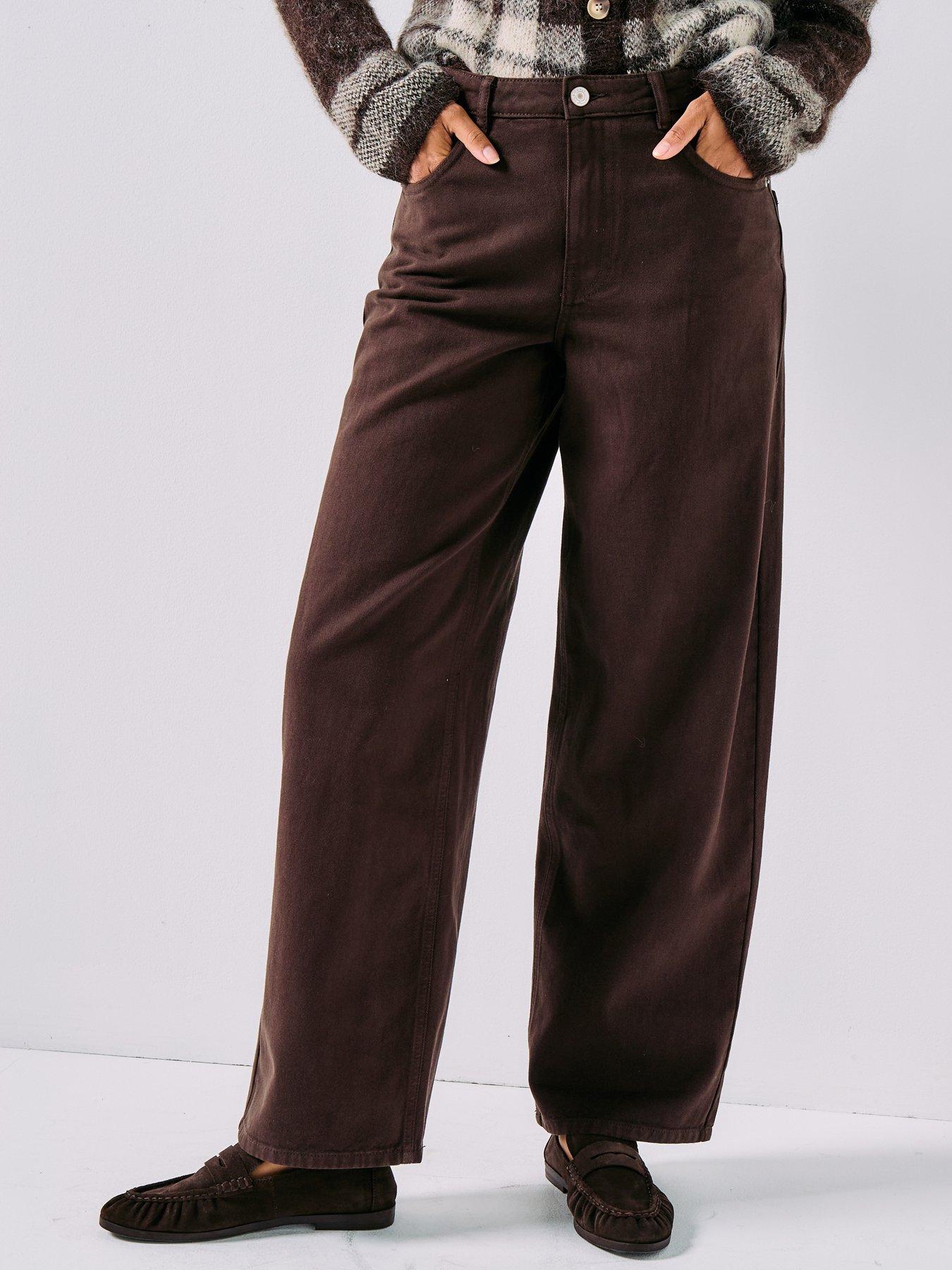 Only Onlsolla Relaxed Jeans - Brown