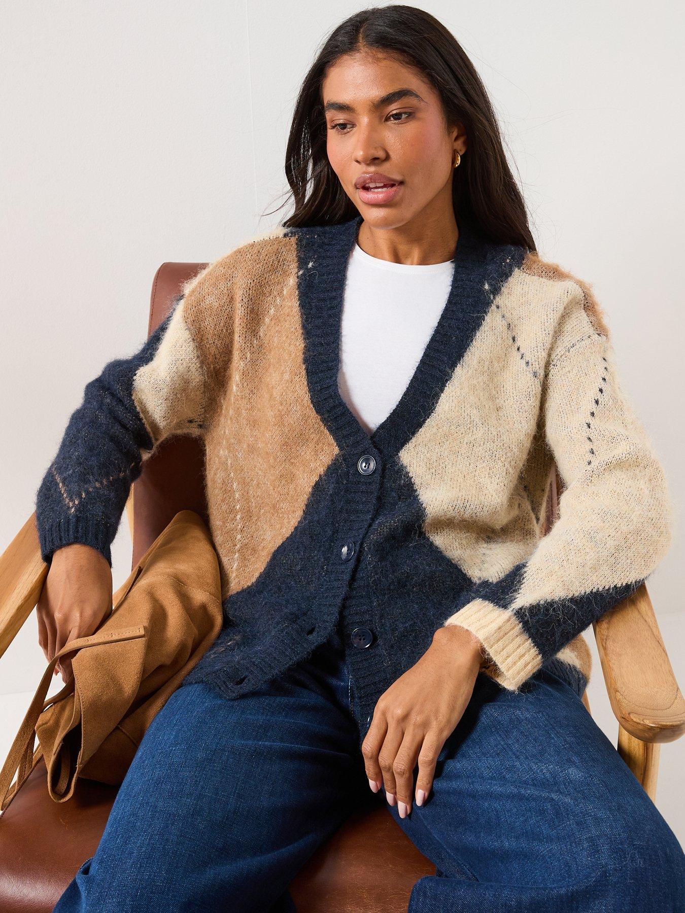 Only Long Sleeve Cardigan V-Neck - Multi