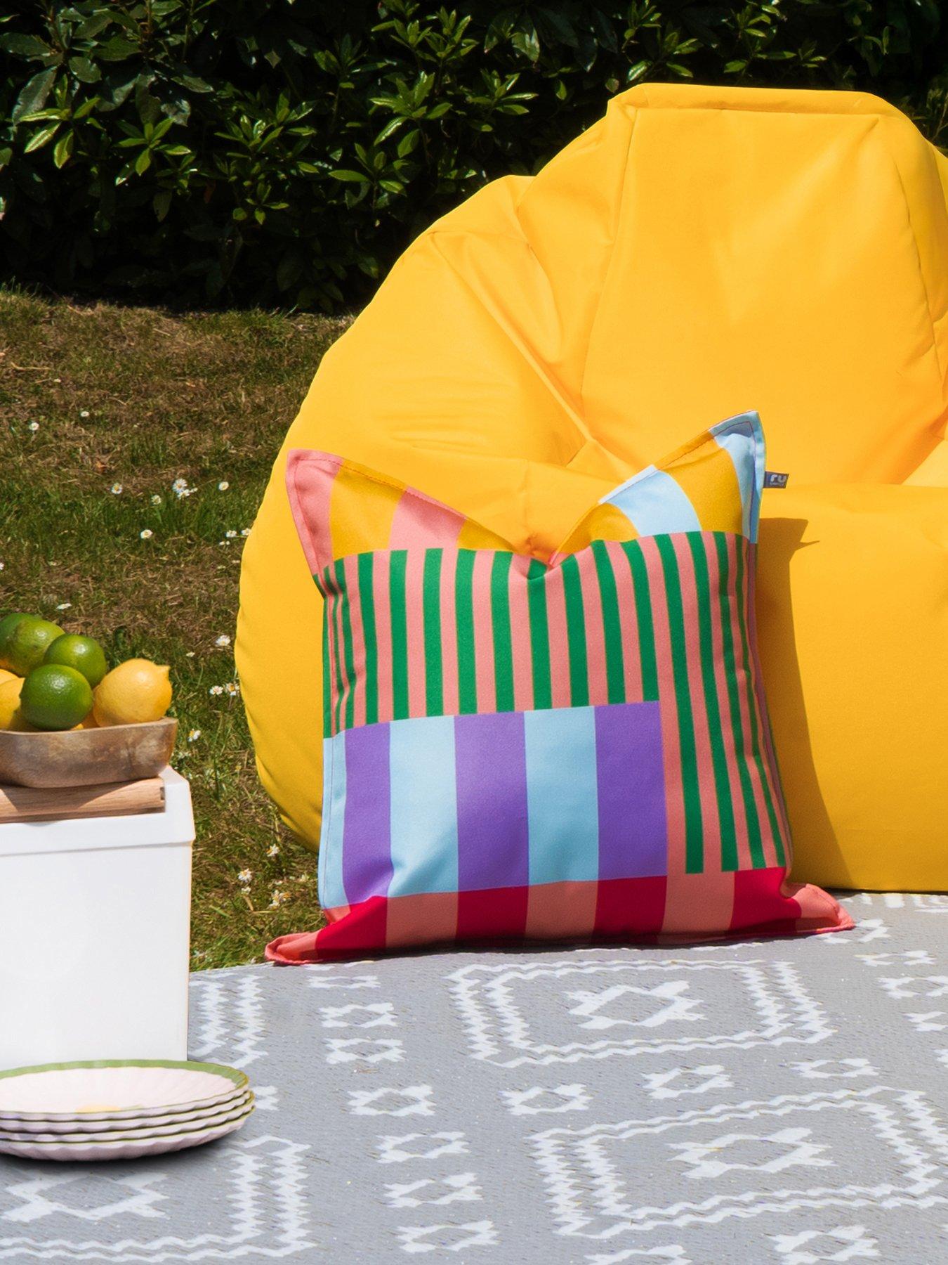 Image 1 of 6 of rucomfy Indoor/outdoor Cushion - Block Print