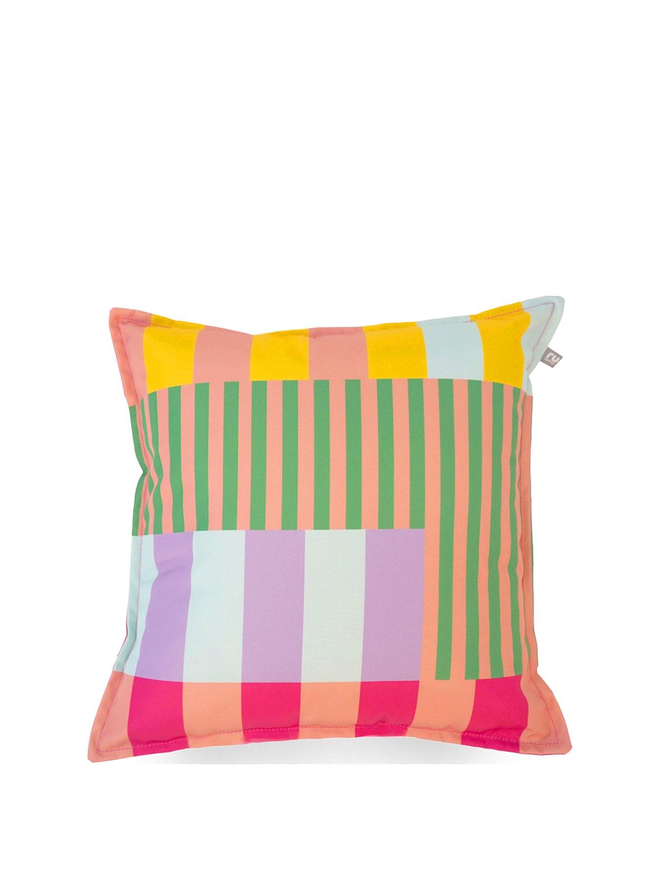 Image 2 of 6 of rucomfy Indoor/outdoor Cushion - Block Print