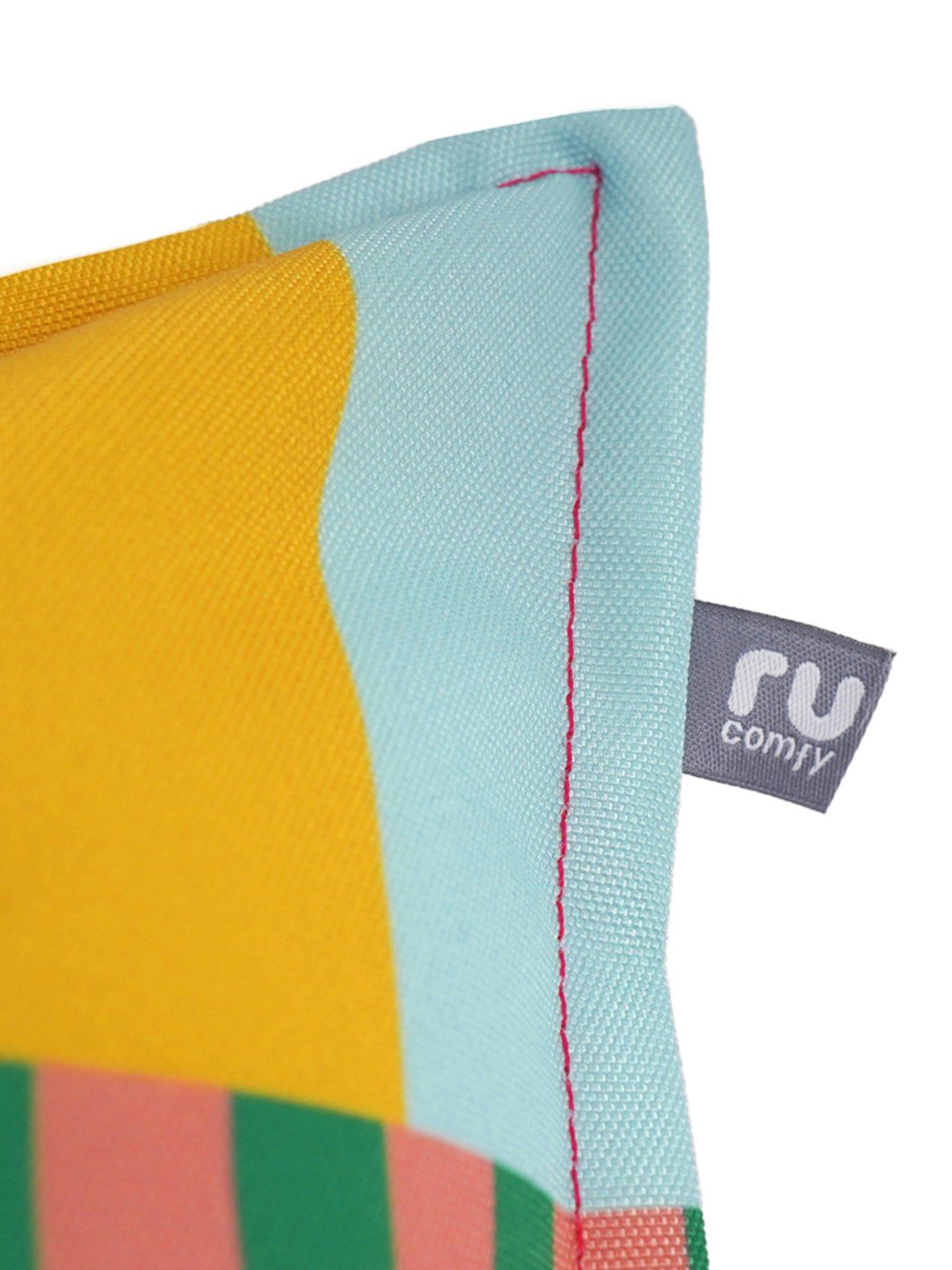 Image 4 of 6 of rucomfy Indoor/outdoor Cushion - Block Print
