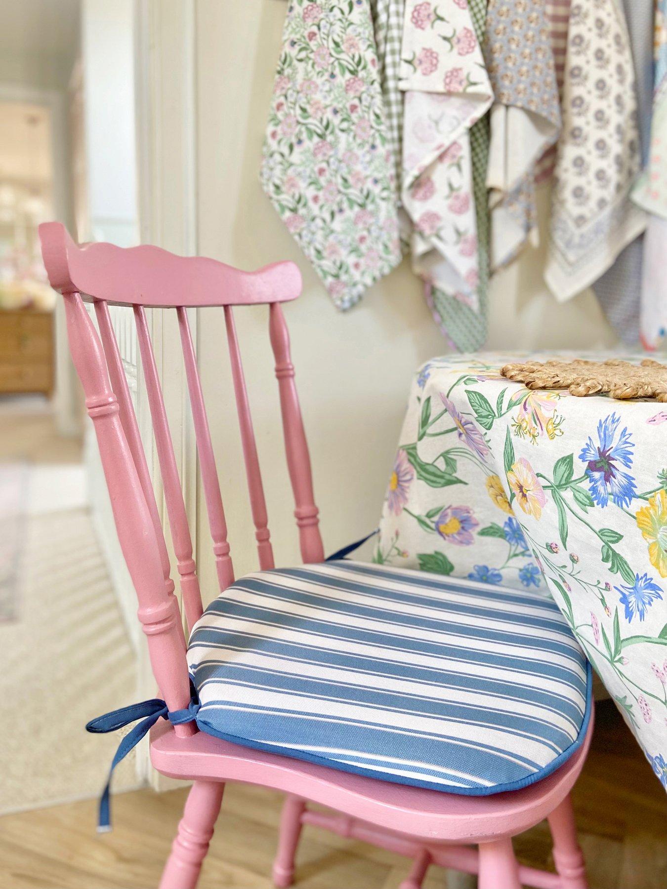 rucomfy-single-seat-foam-filled-chair-seatpad-2-pack--striped-seafoam-blue
