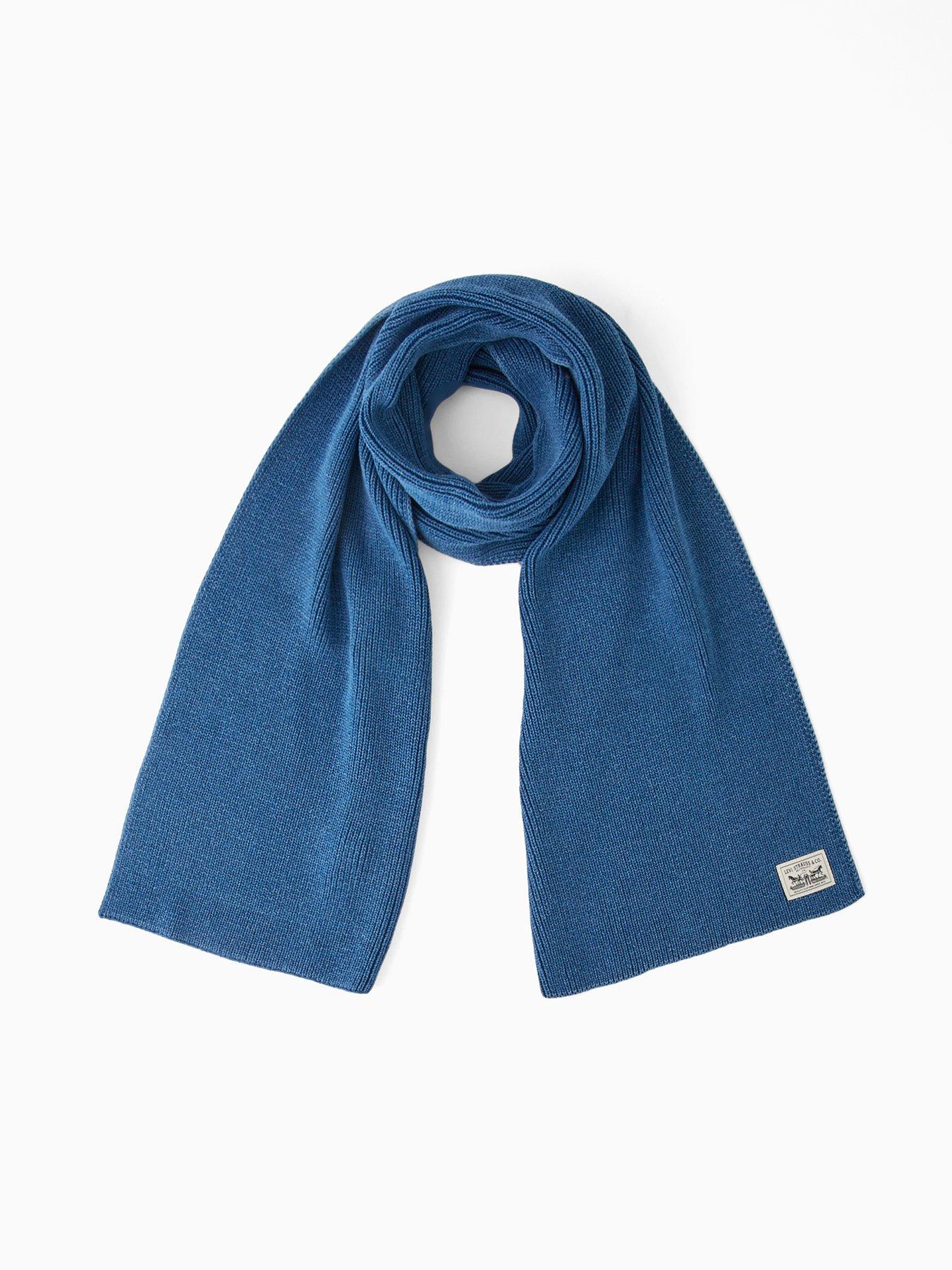 Levi's Backpatch Knitted Scarf - Blue