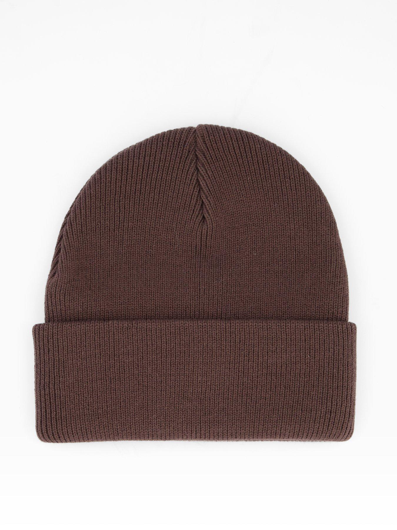 Image 2 of 4 of Levi's Backpatch Knitted Beanie Hat - Brown