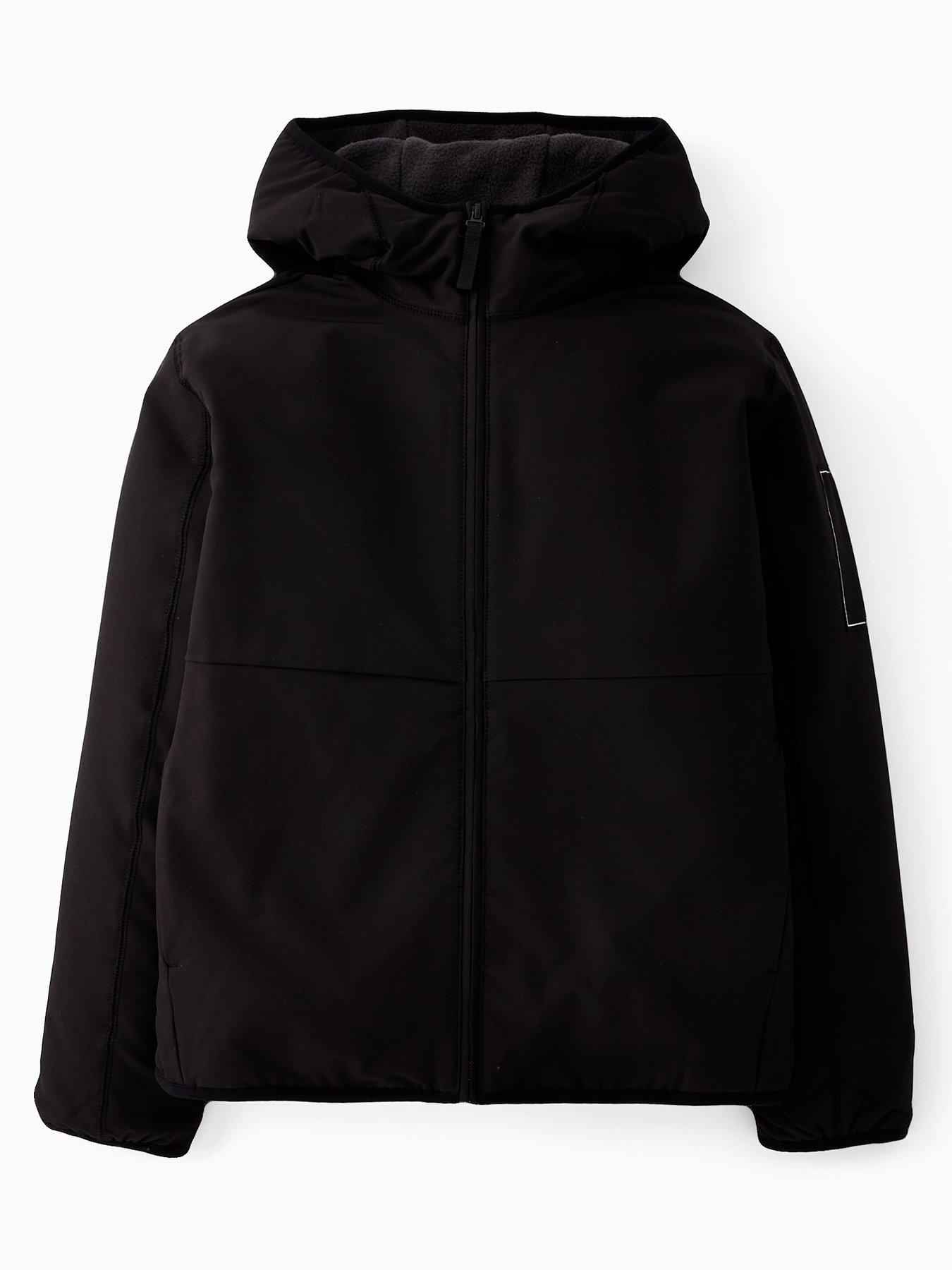 undefined Boys Train Graphic Series Monogram Logo Jacket - Black