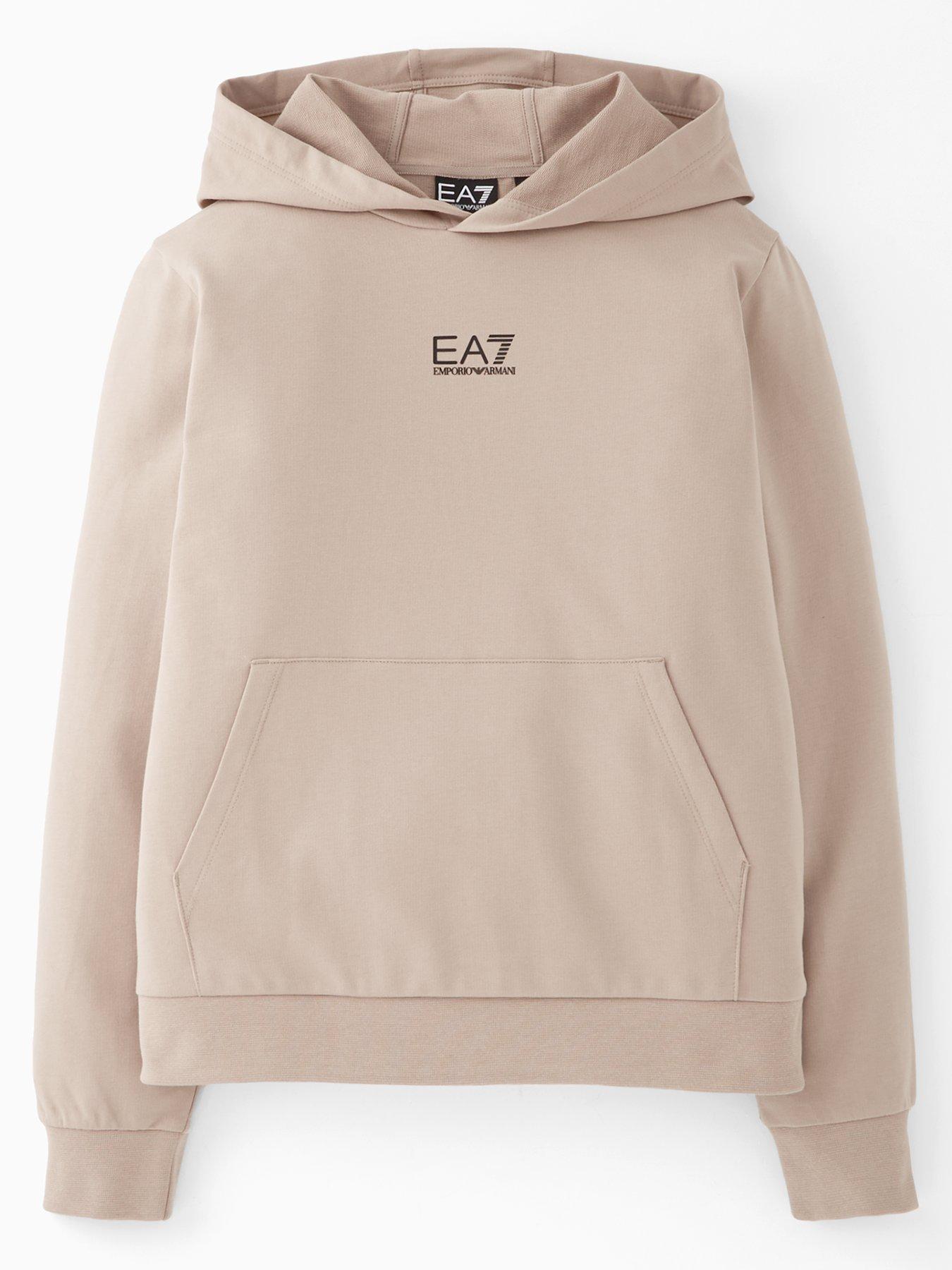 Image 1 of 4 of EA7 Emporio Armani Boys Train Core Id Hoodie - Beige