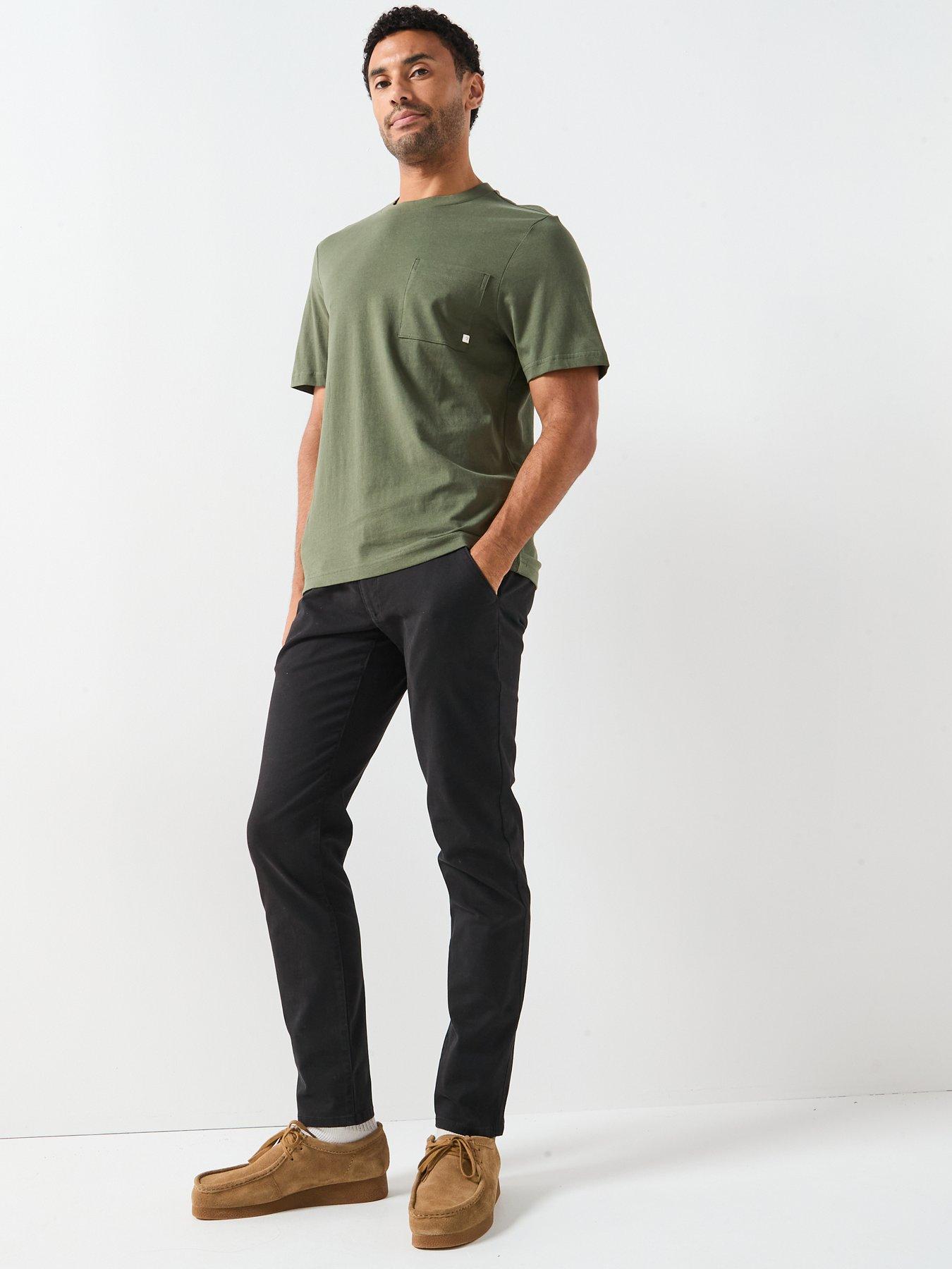 Image 3 of 5 of Farah Elm Twill Slim Fit Chinos