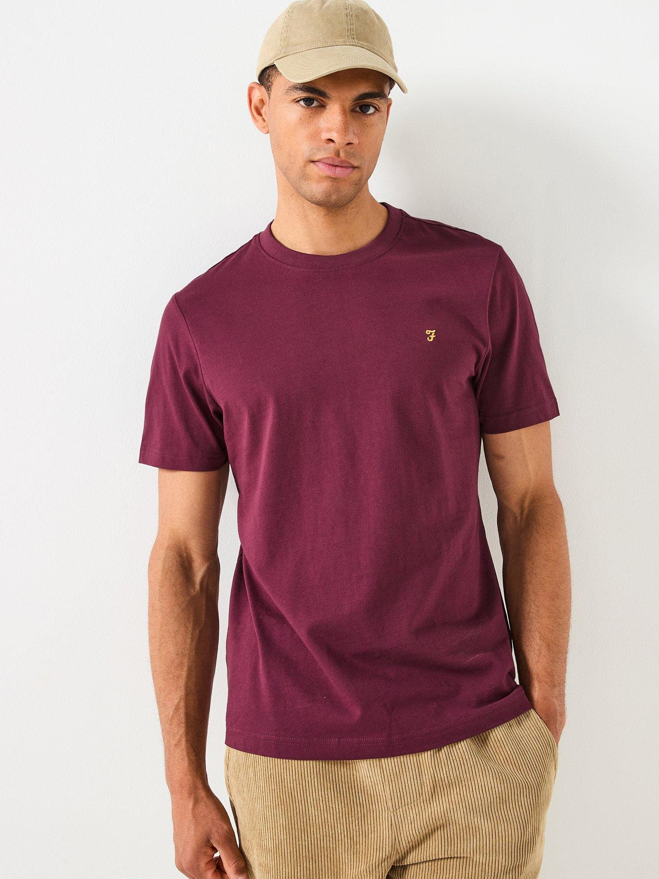 farah-danny-regular-fit-t-shirt-burgundy