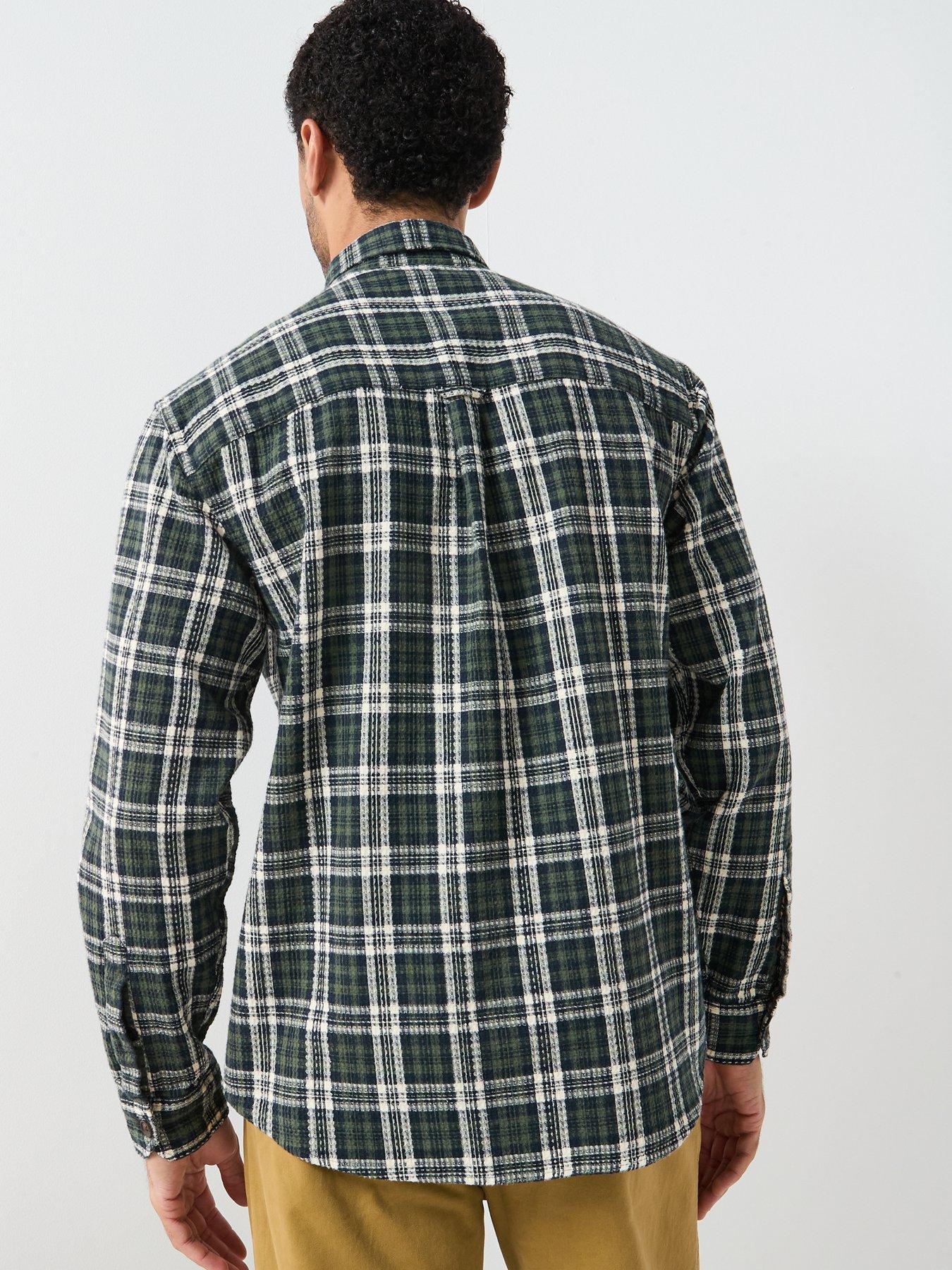 Image 2 of 6 of Farah F Tab Hardaker Checked Overshirt - Brown