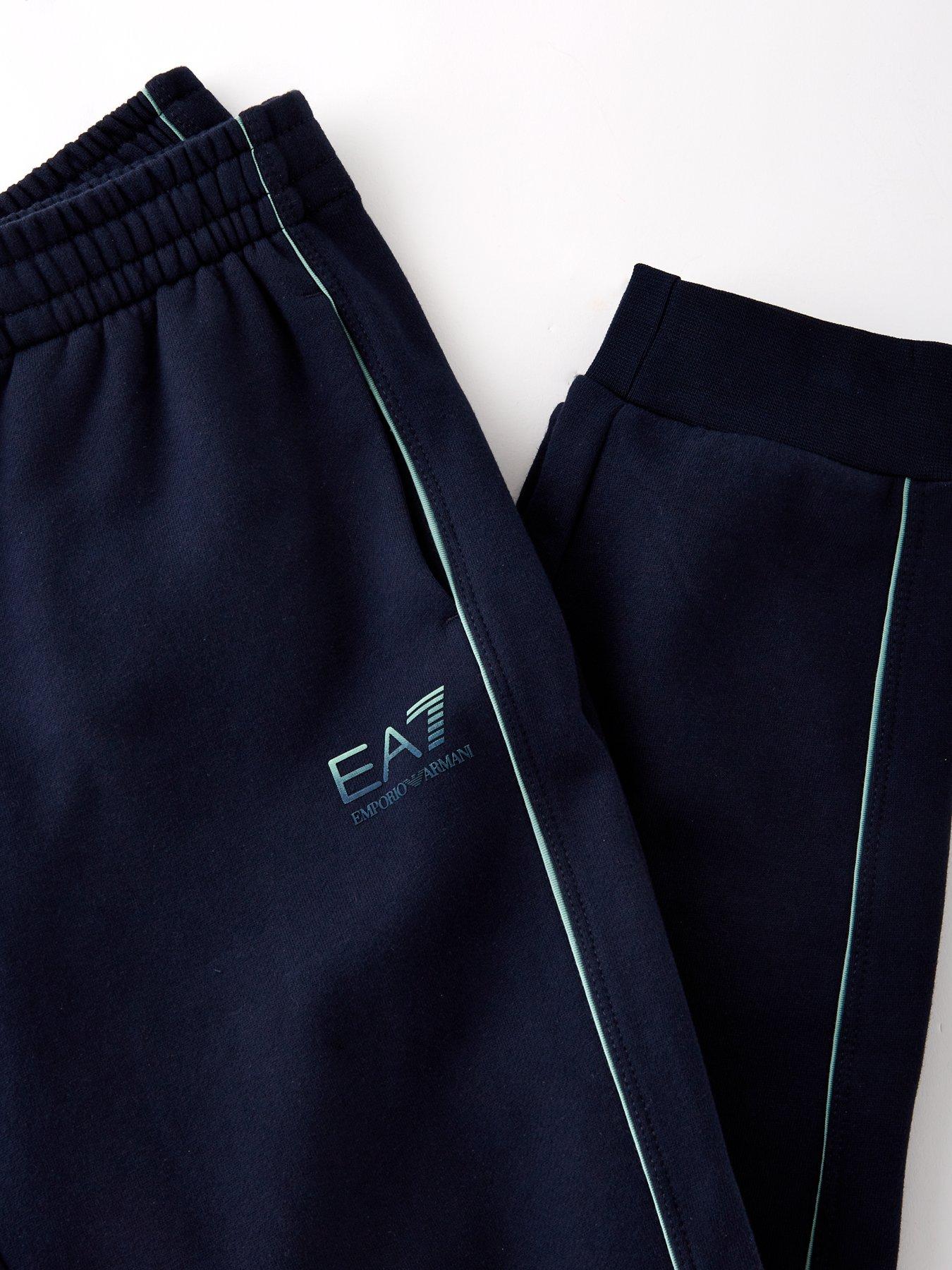 Image 3 of 4 of EA7 Emporio Armani Boys Train Visibility Jog Pants - Navy