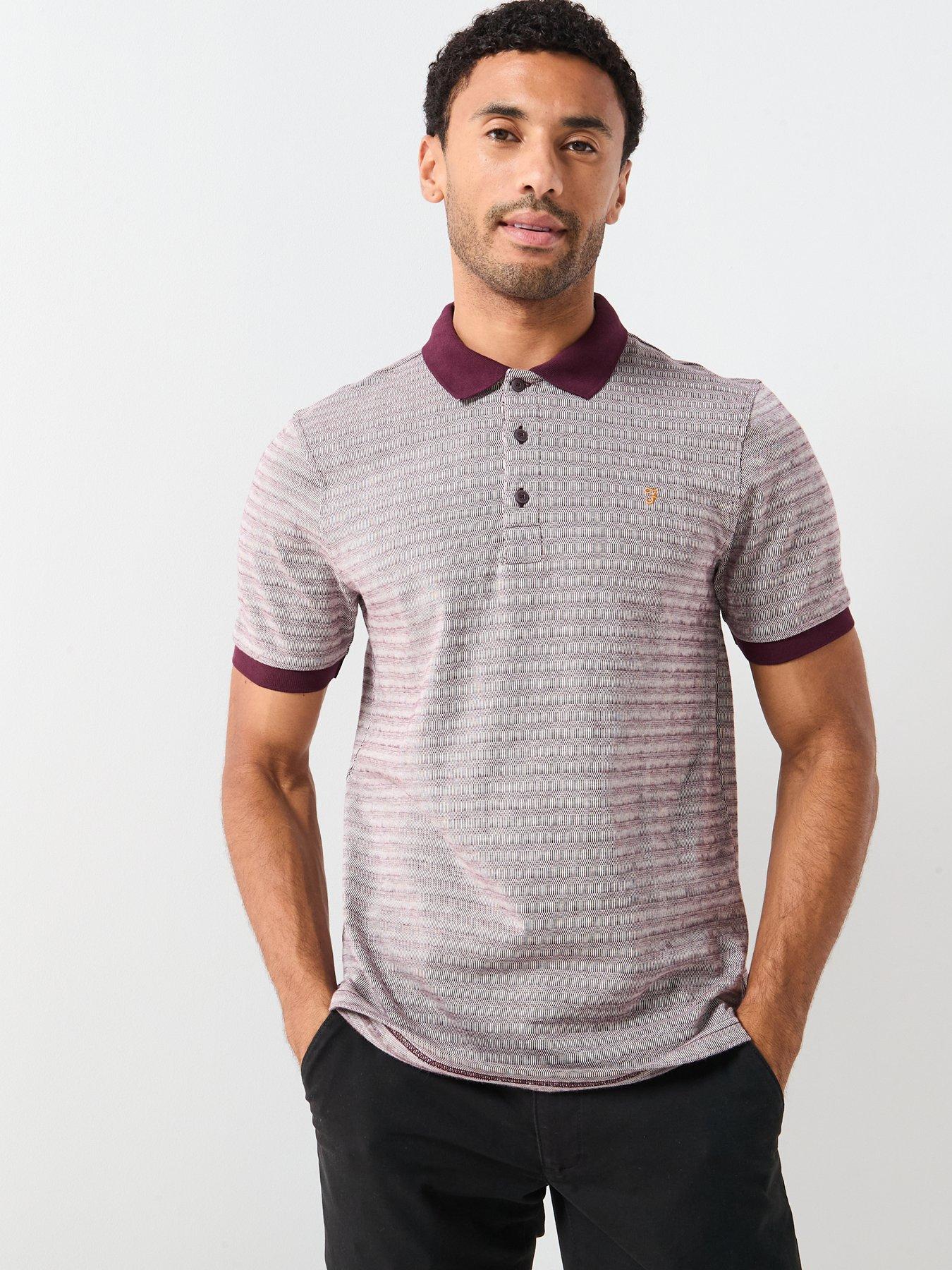 undefined Farah Cotham Contrast Collar Polo Shirt