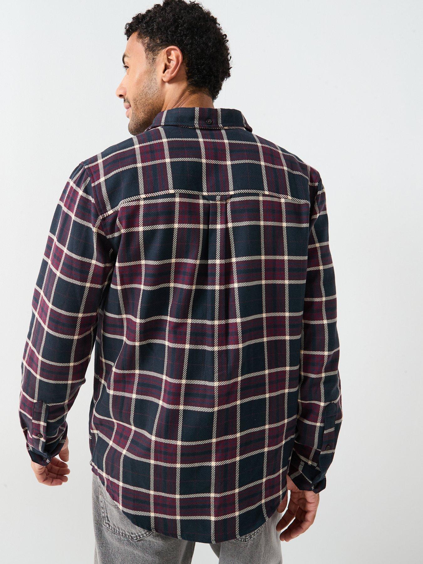 Image 2 of 6 of Farah Christian Check Relaxed Fit Shirt - Brown