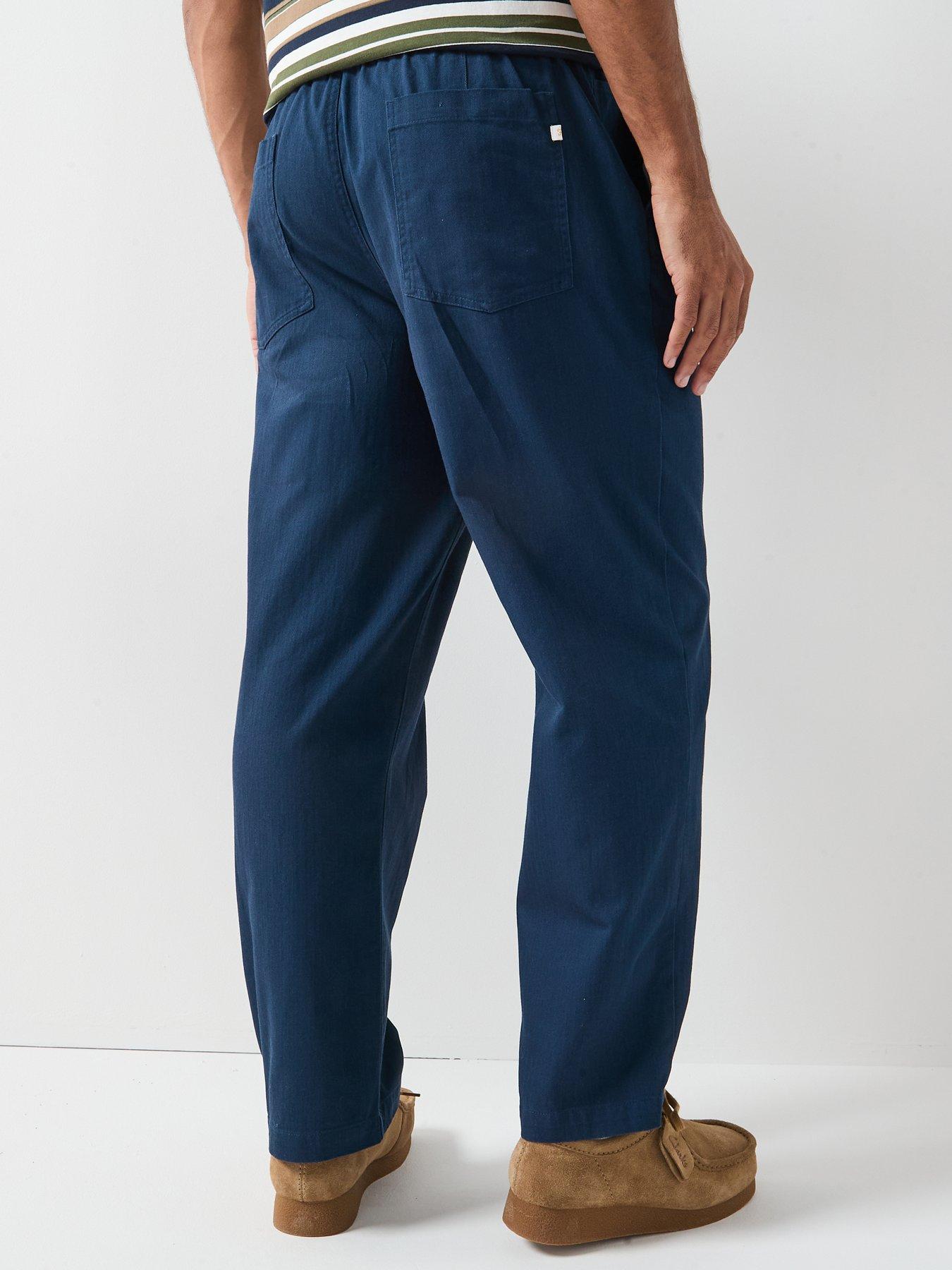 Image 2 of 5 of Farah Farah F Tab Greenport Drawstring Relaxed Fit Trousers