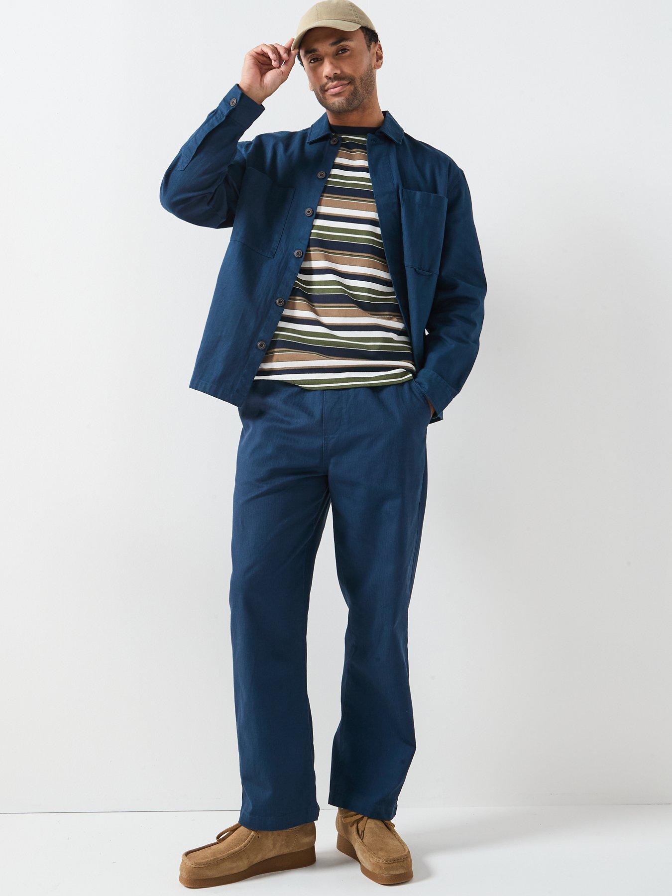Image 5 of 5 of Farah Farah F Tab Greenport Drawstring Relaxed Fit Trousers