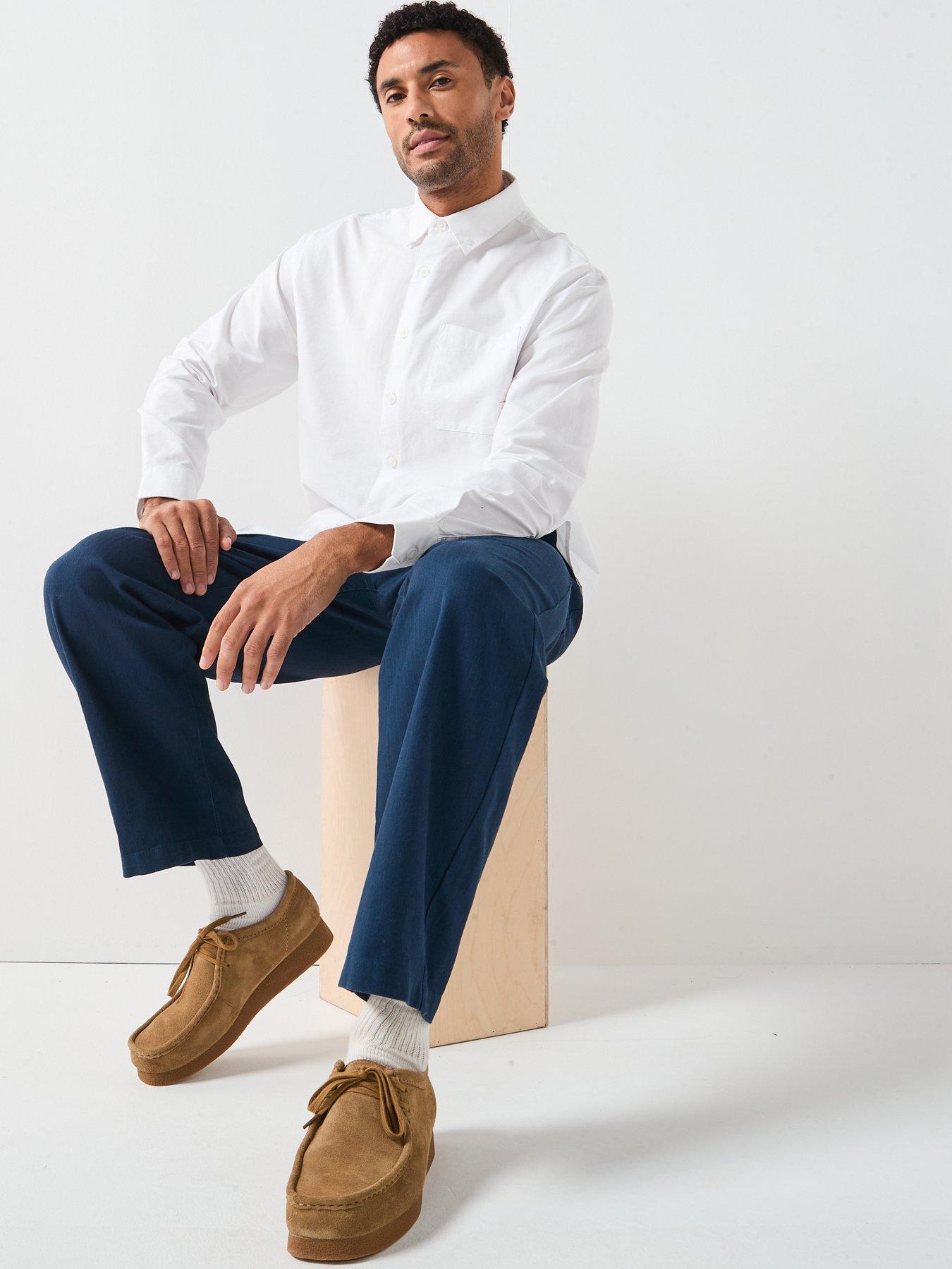 Image 5 of 6 of Farah Farah F Tab Brewer Boxy Long Sleeve Shirt