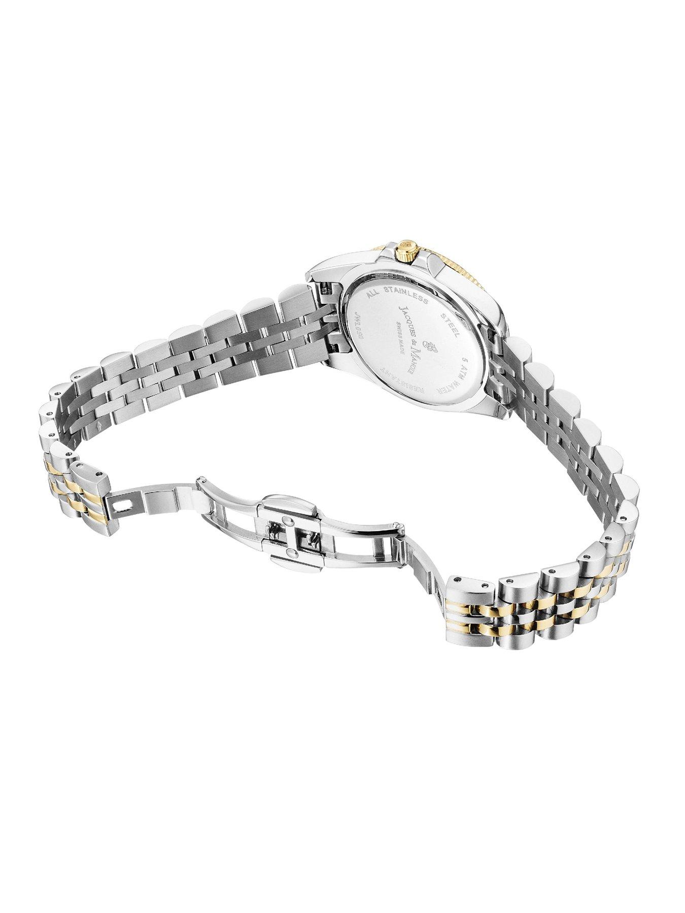 Image 3 of 4 of Jacques Du Manoir Swiss-made Ladies Inspiration Active Two Tone Bracelet Watch