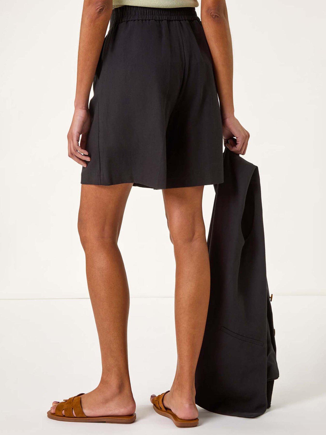  image of roman-smart-twill-pocket-shorts-black