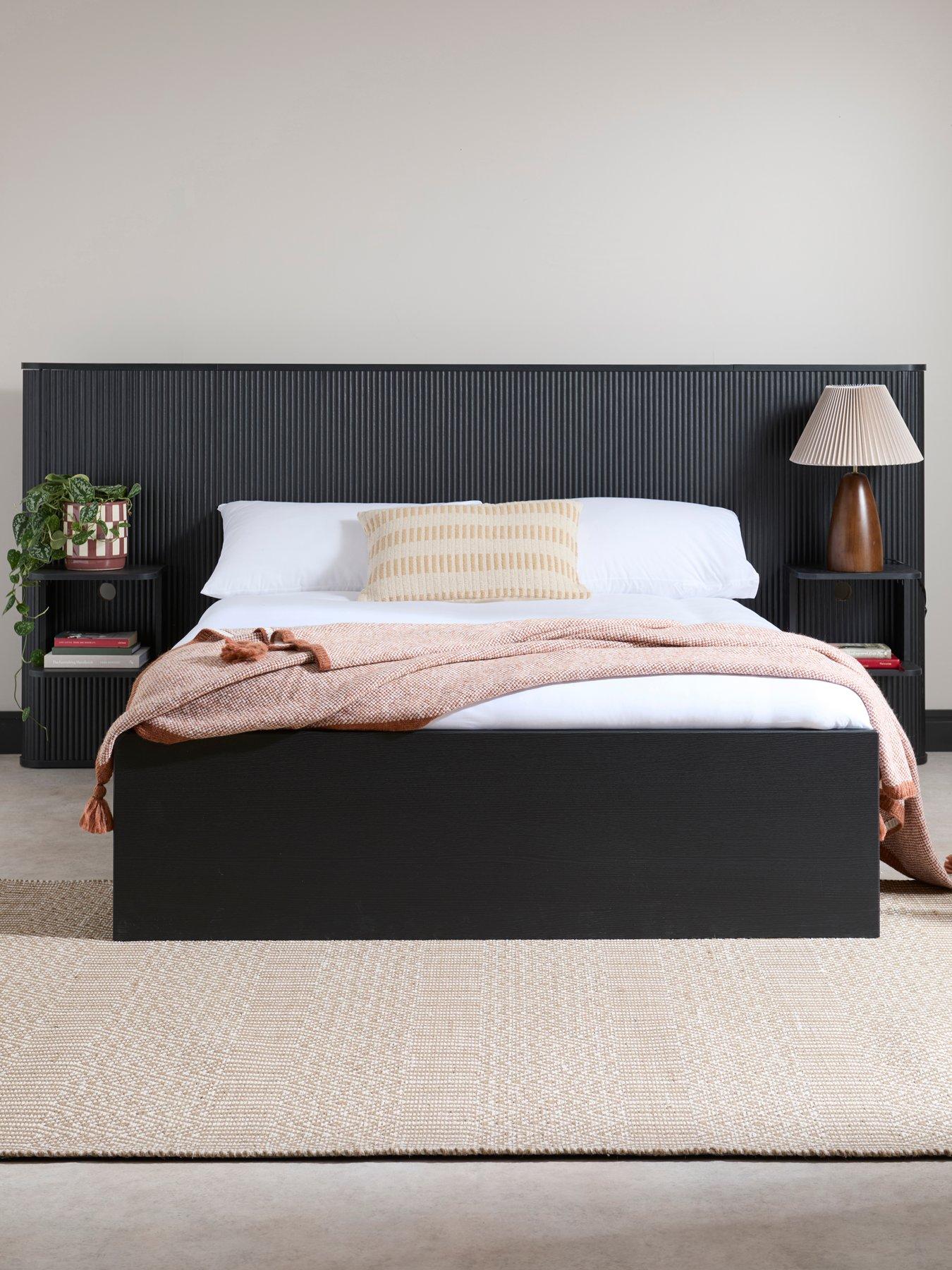 The Very Collection Carina Oversize Headboard Bed with Mattress Options (Buy  &  SAVE!) - Black
