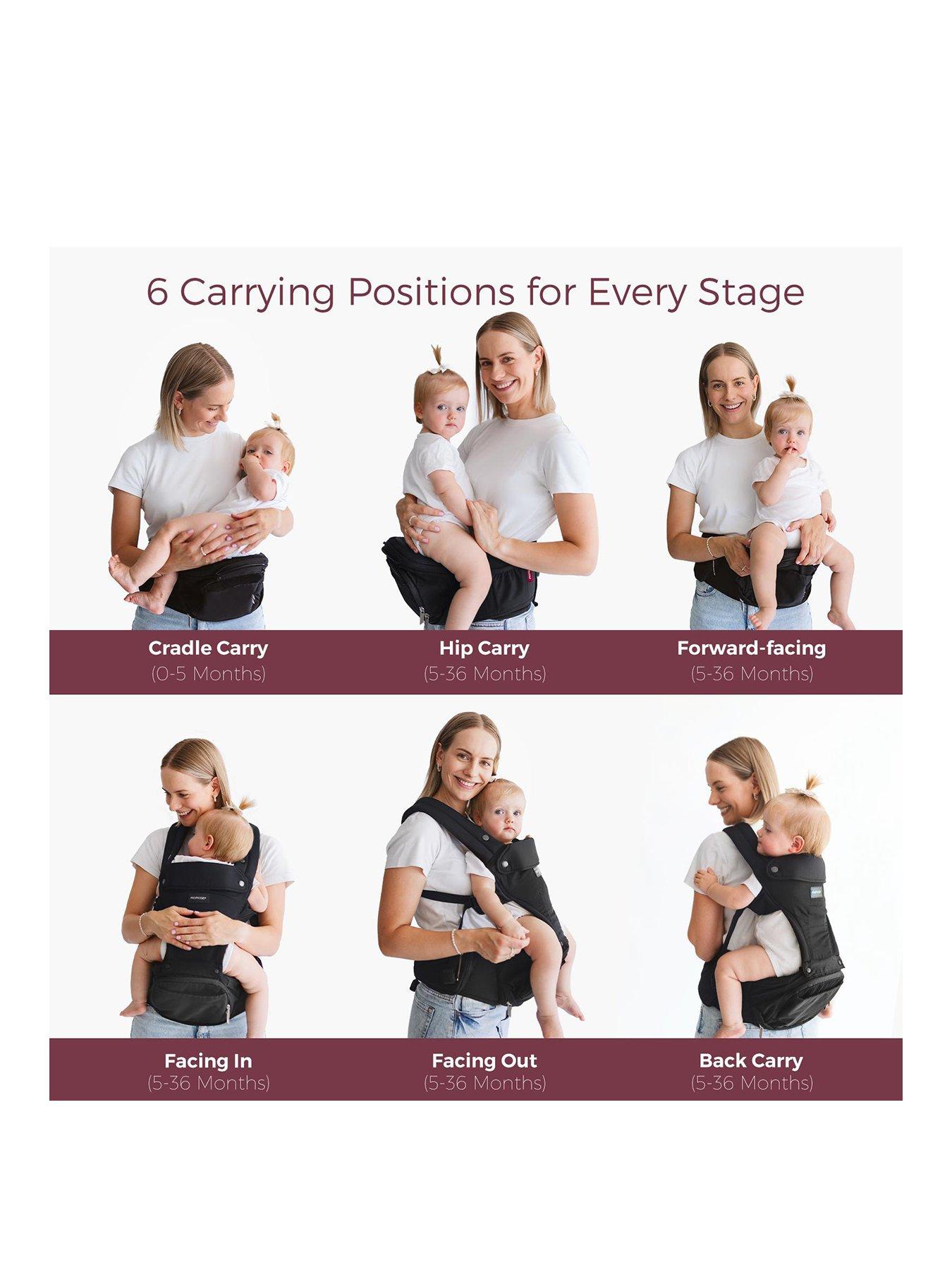 Image 3 of 6 of Momcozy Baby Carrier with Hip Seat