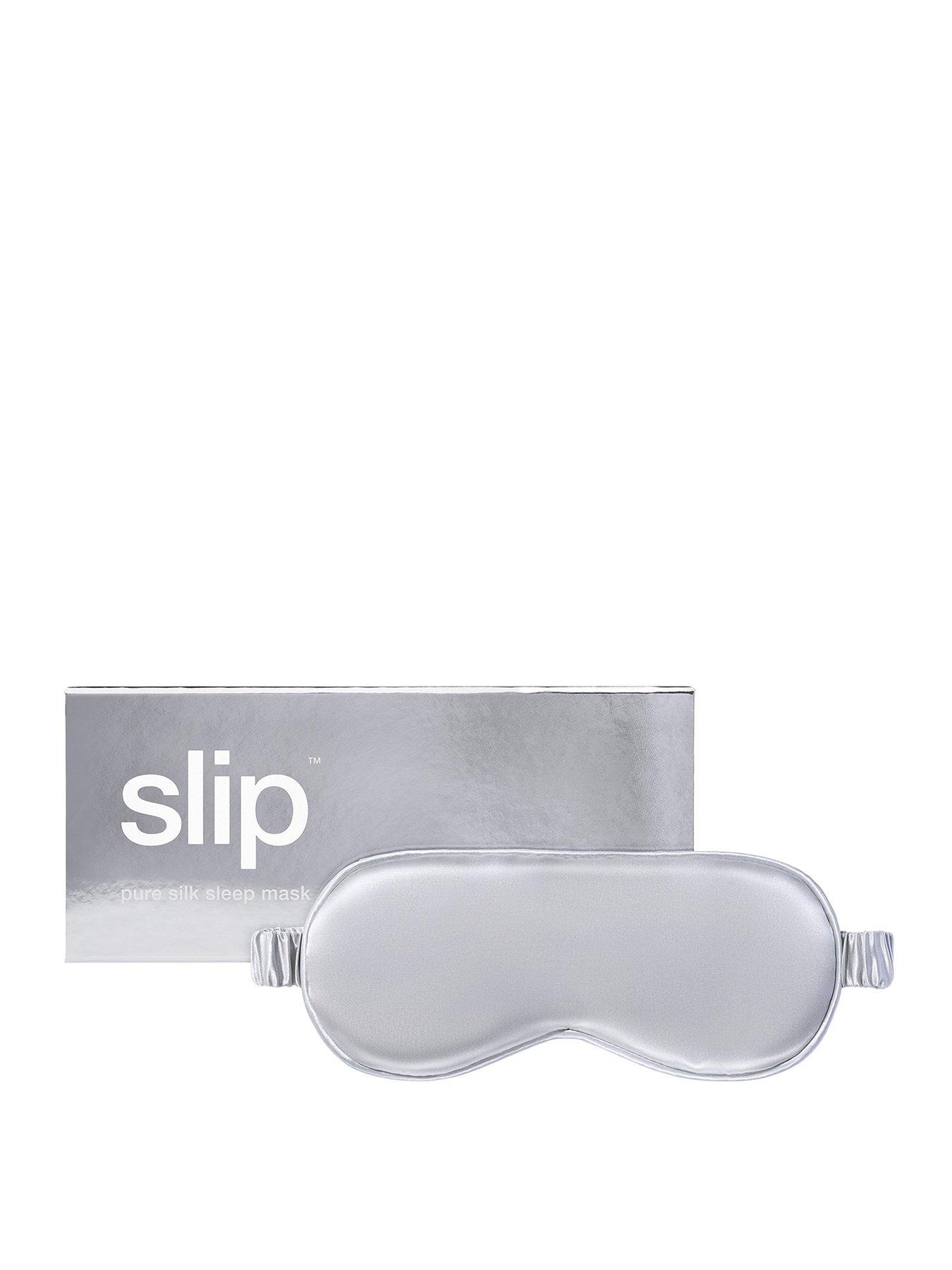 front image of slip-pure-silk-sleep-mask-silver